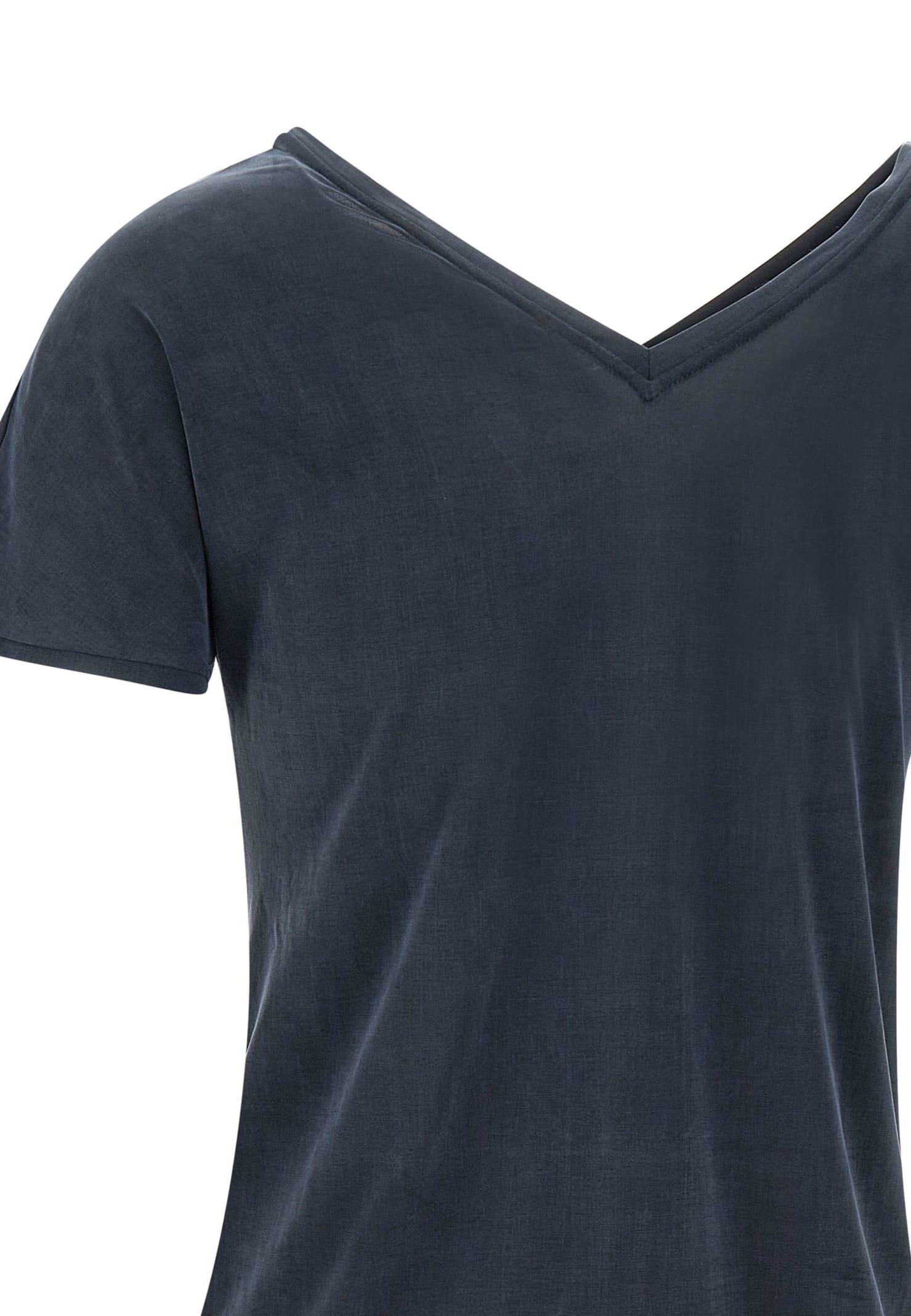 Shop Rrd - Roberto Ricci Design Cupro Fabric T-shirt T-shirt In Blue Black