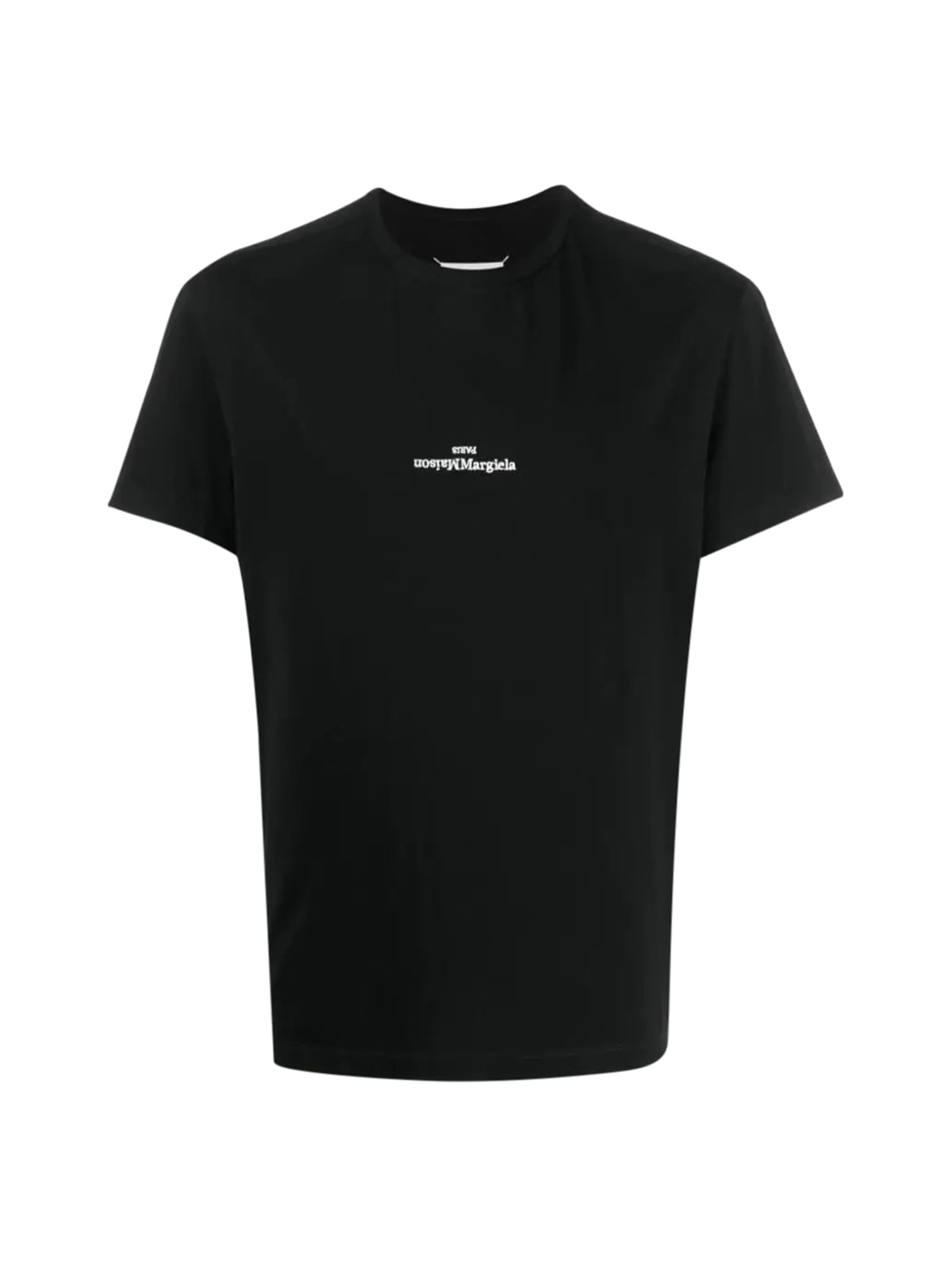 Shop Maison Margiela T-shirt In Black White