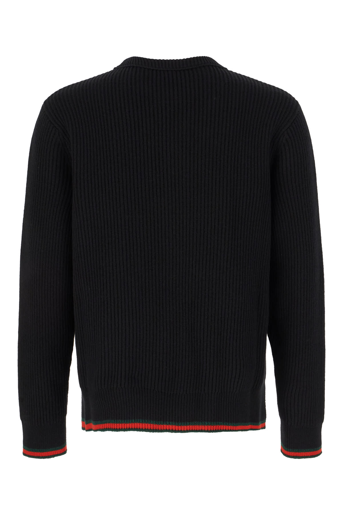 Shop Gucci Black Wool And Cashmere Sweater In Nero