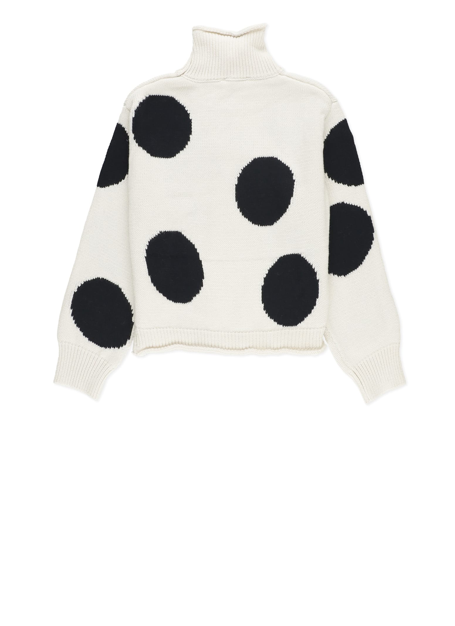 Shop Msgm Cotton And Wool Sweater In Ivory