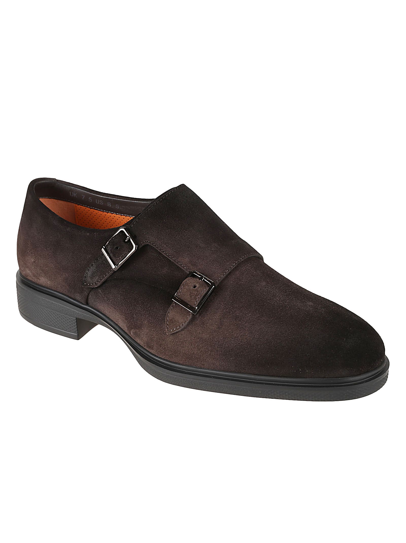 Shop Santoni Easy Onm Derby Shoes In Dark Brown