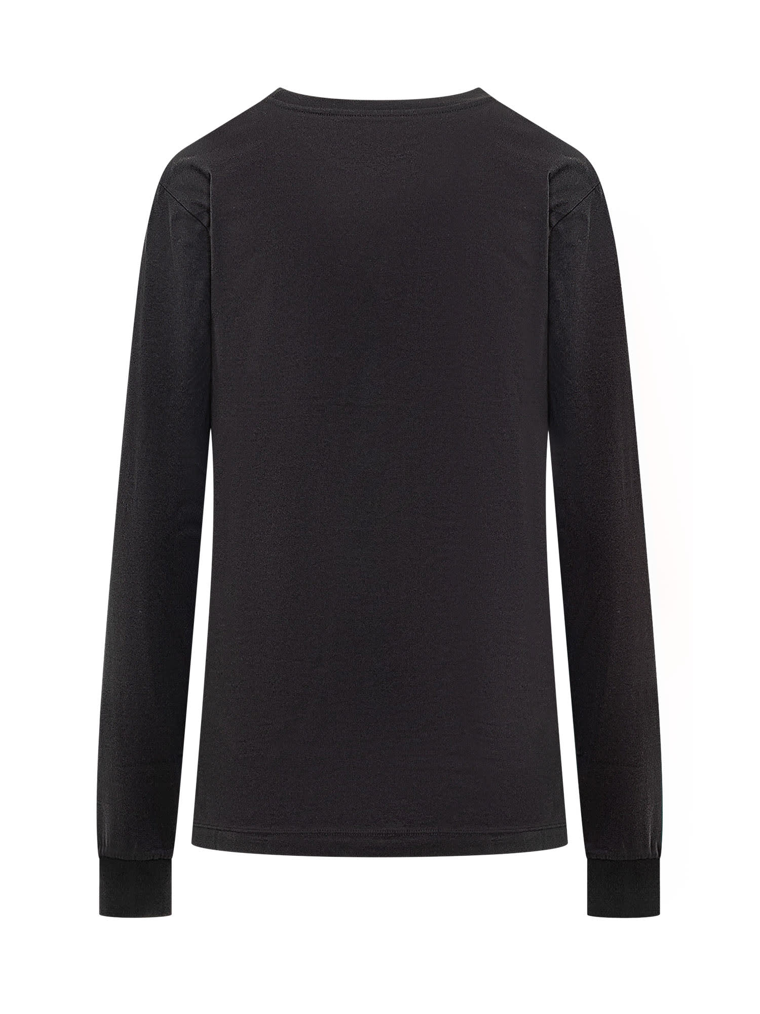 Marni Crew Neck Long Sleeves T-shirt In Black