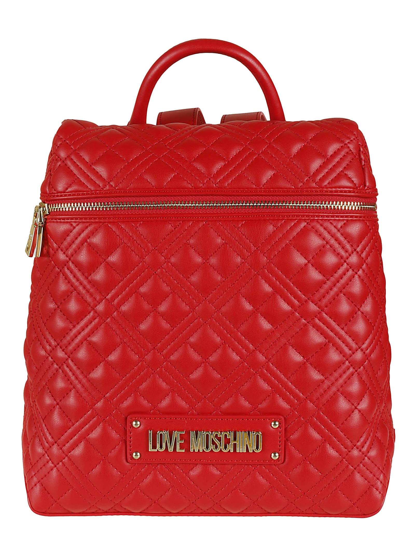 Love Moschino Logo Quilted Shoulder Bag