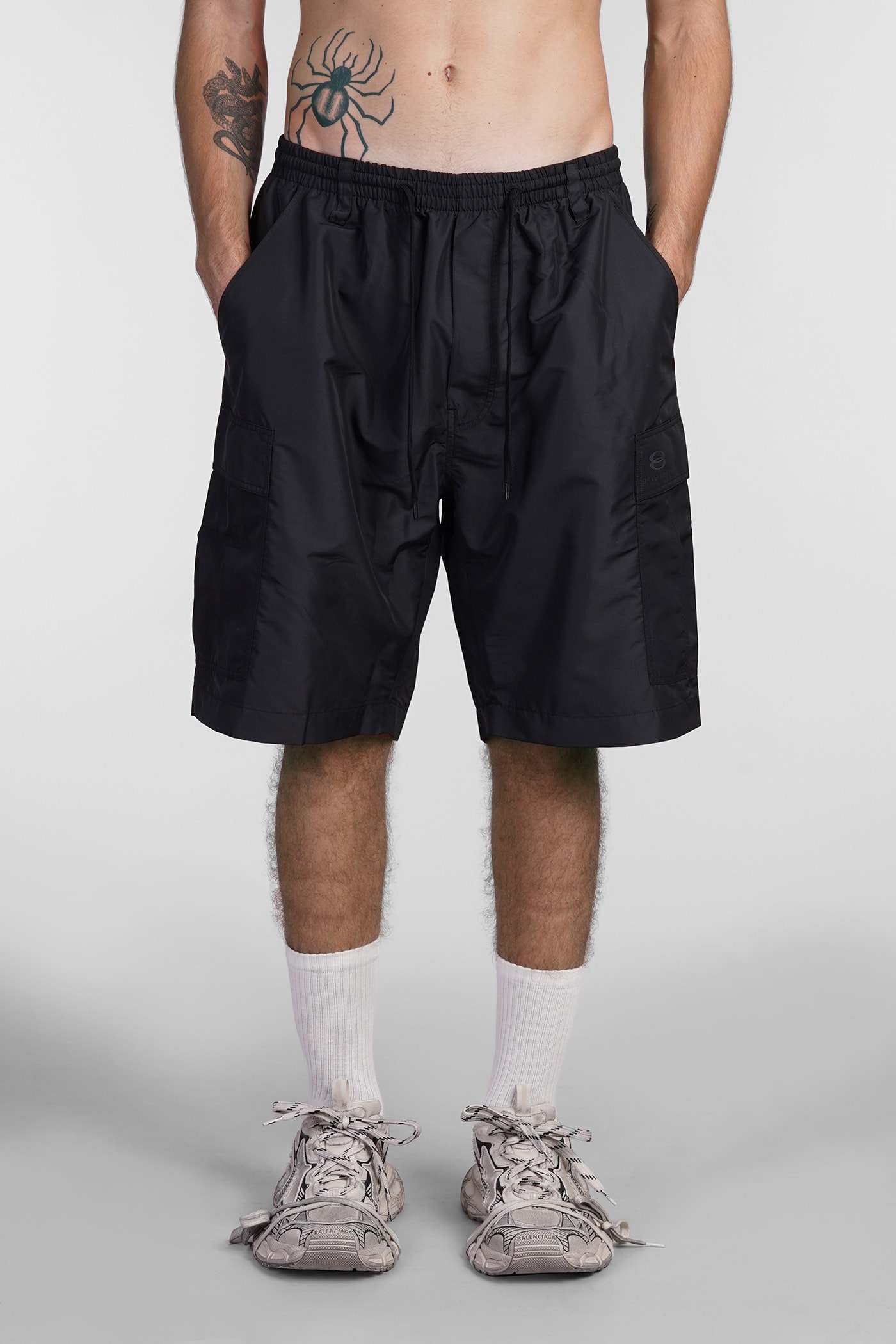 Balenciaga Shorts In Black Polyester