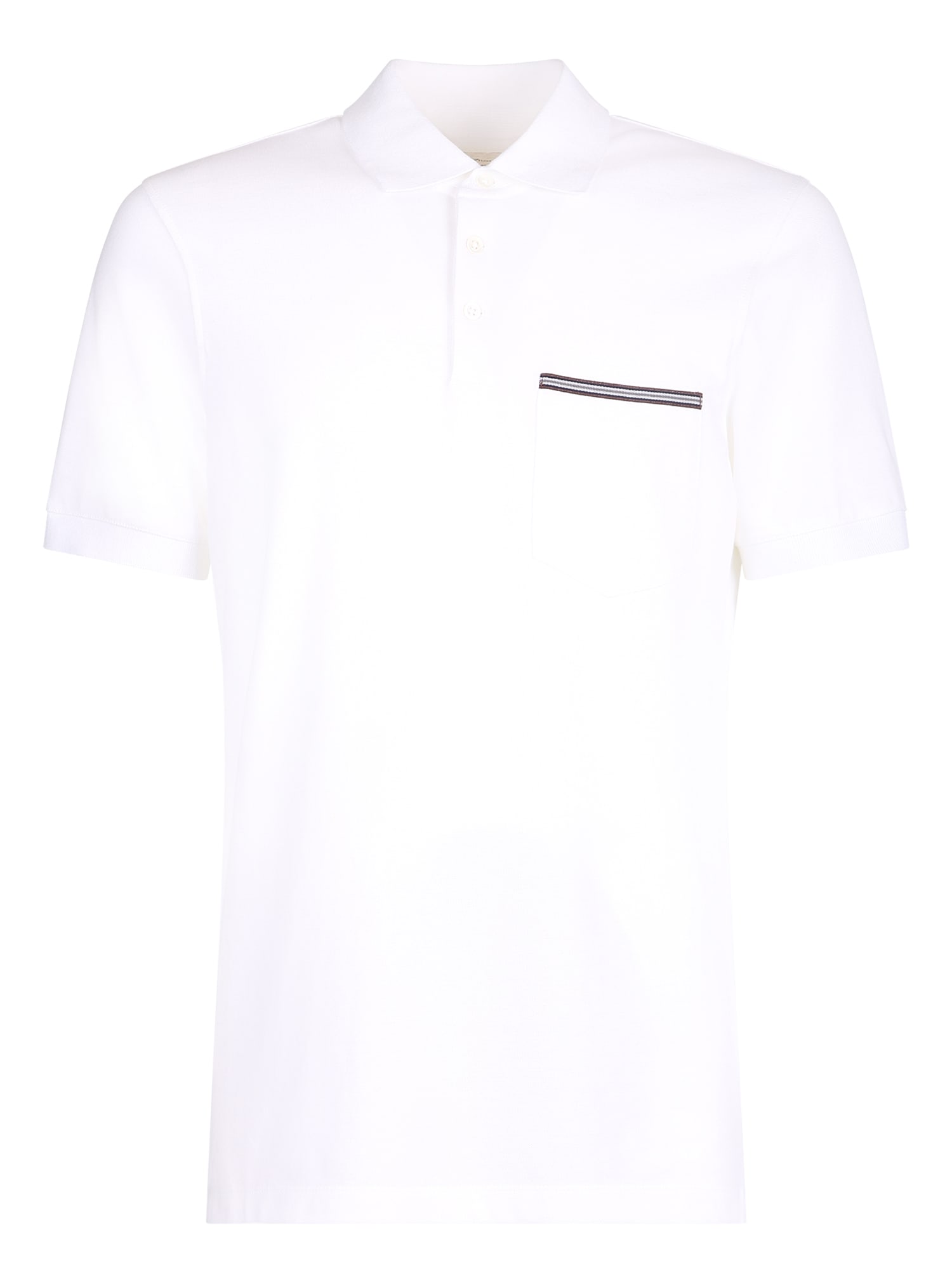 Brunello Cucinelli Relaxed Fit Polo In White