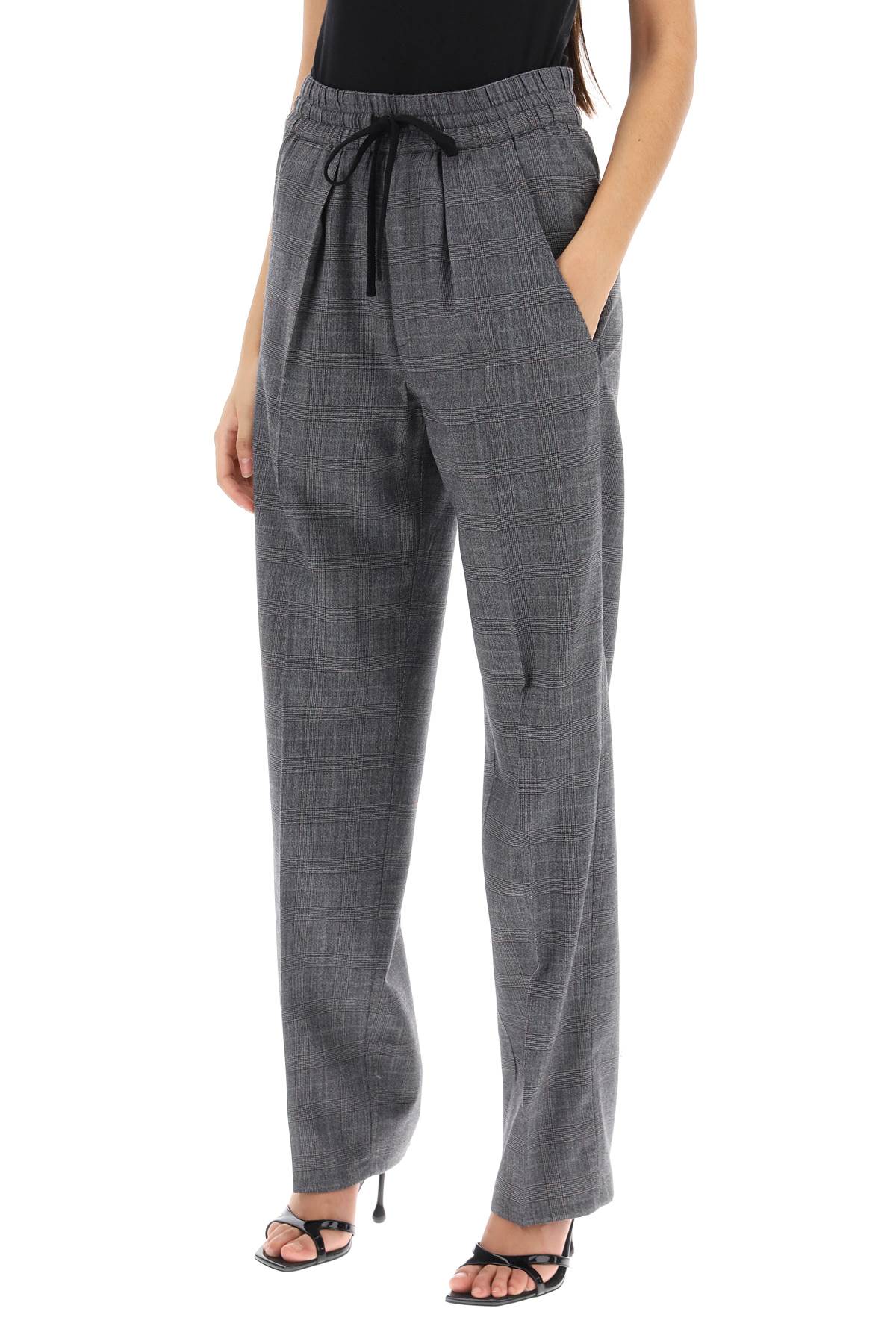 Shop Marant Etoile Priska Pants In Prince Of Wales In Grey (grey)