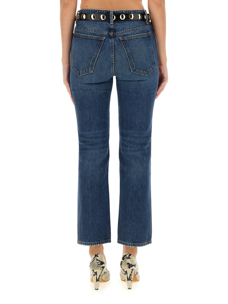 Shop Khaite Abigail Jeans In Denim