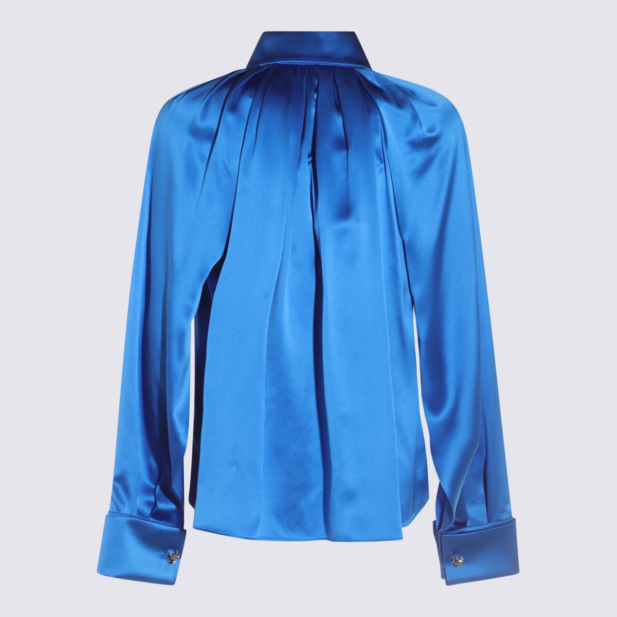 Max Mara Pleated Silk Shirt Buttoned Cuffs