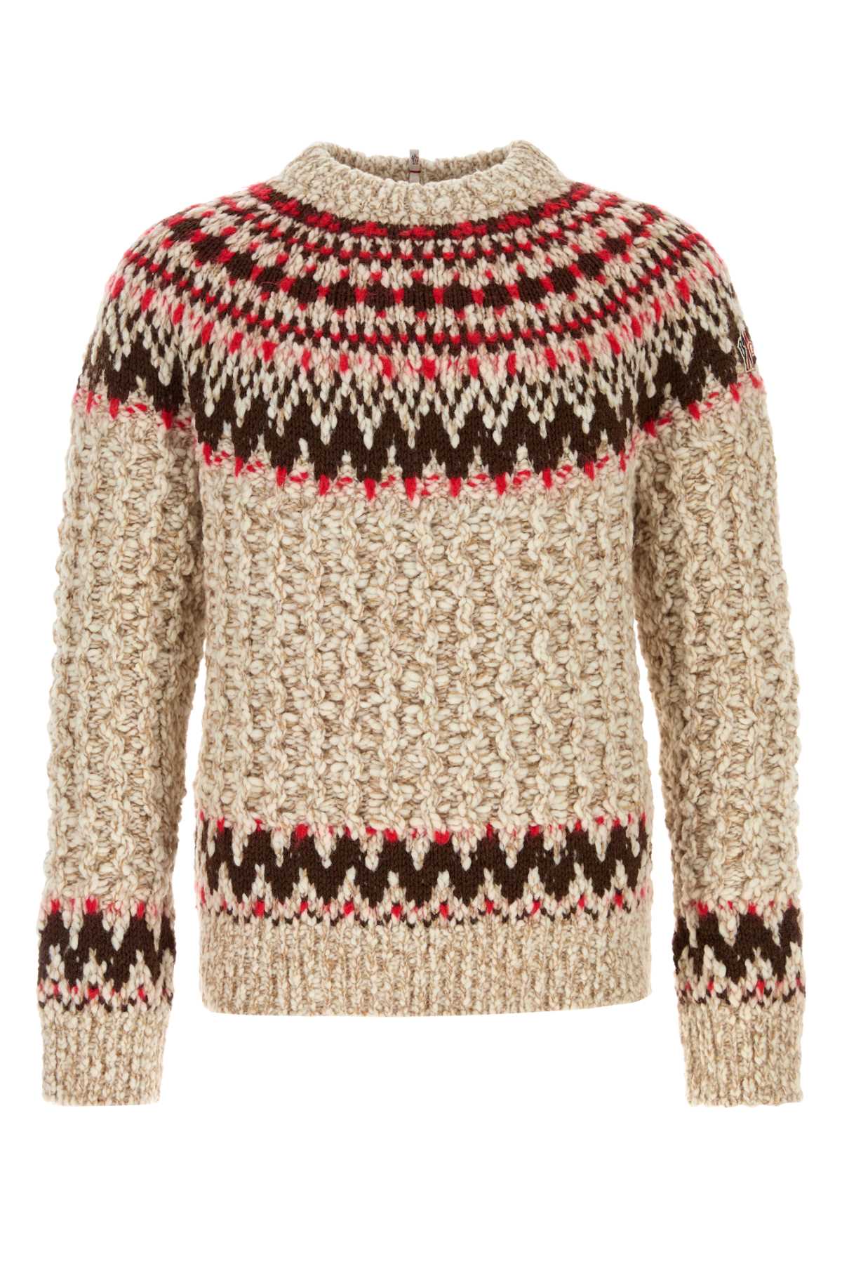 Junya Watanabe Embroidered Wool Blend Sweater