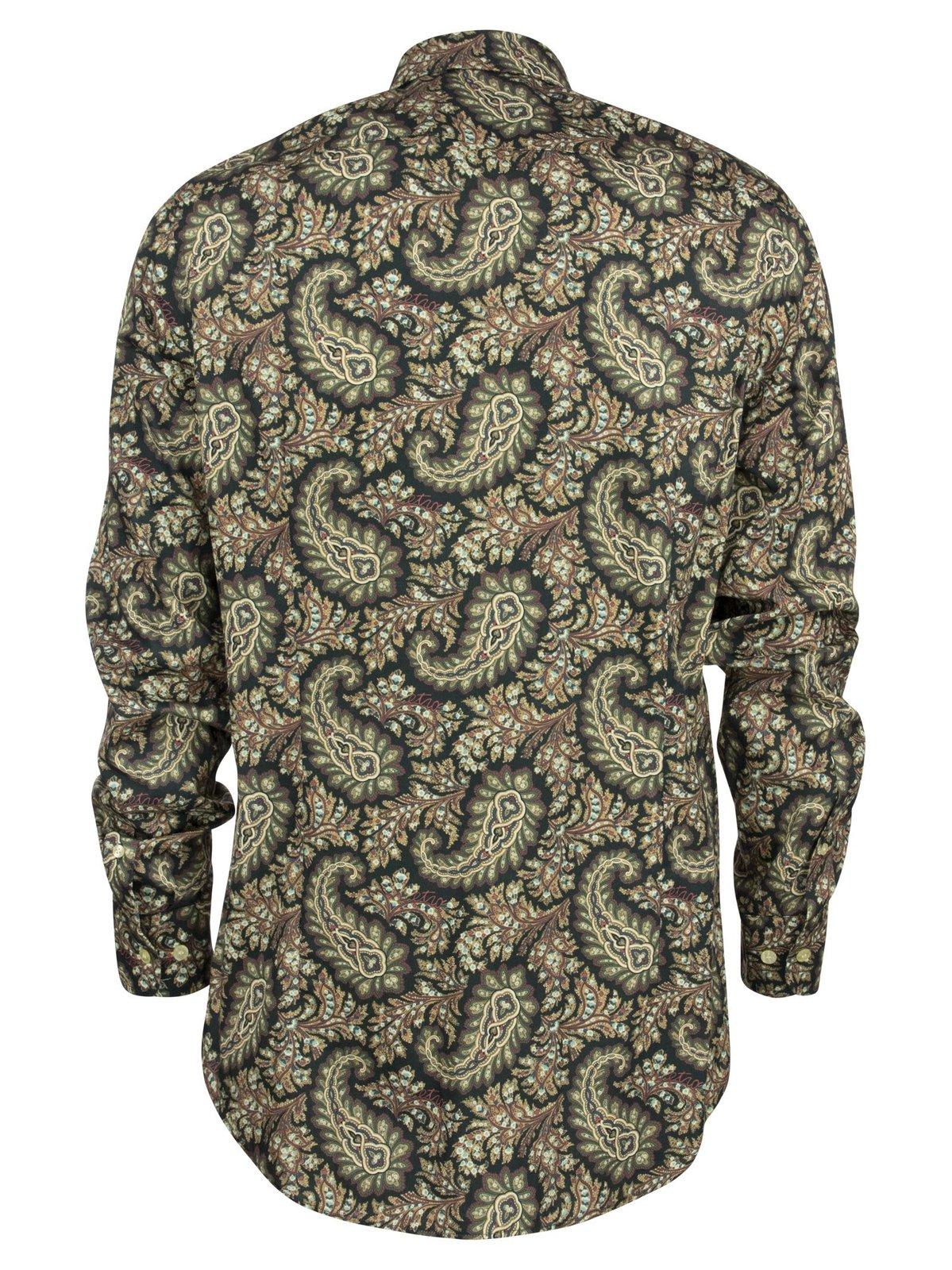 Shop Etro Paisley-printed Buttoned Shirt In Multicolor