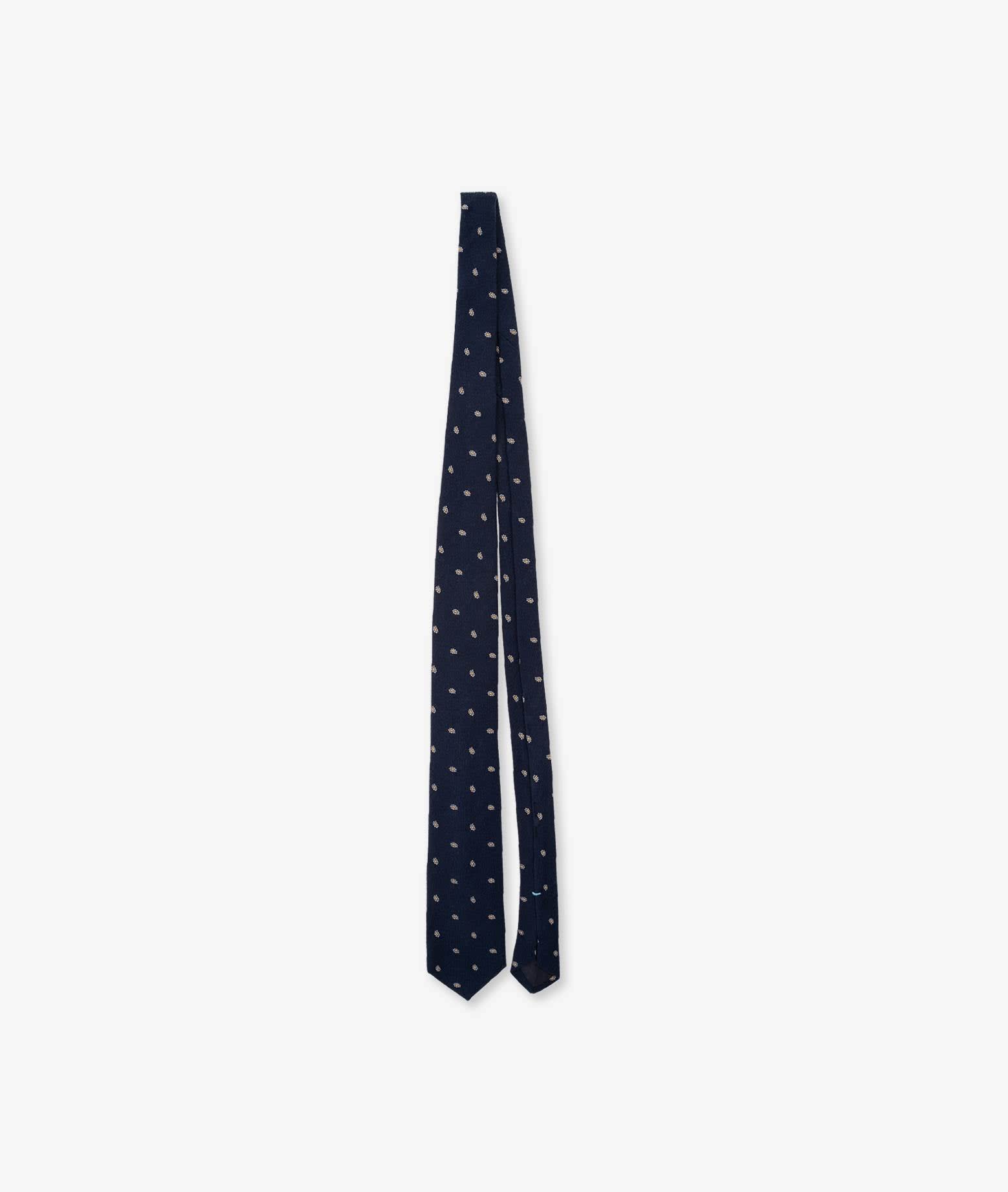 Shop Larusmiani Jacquard Tie Tie In Blue