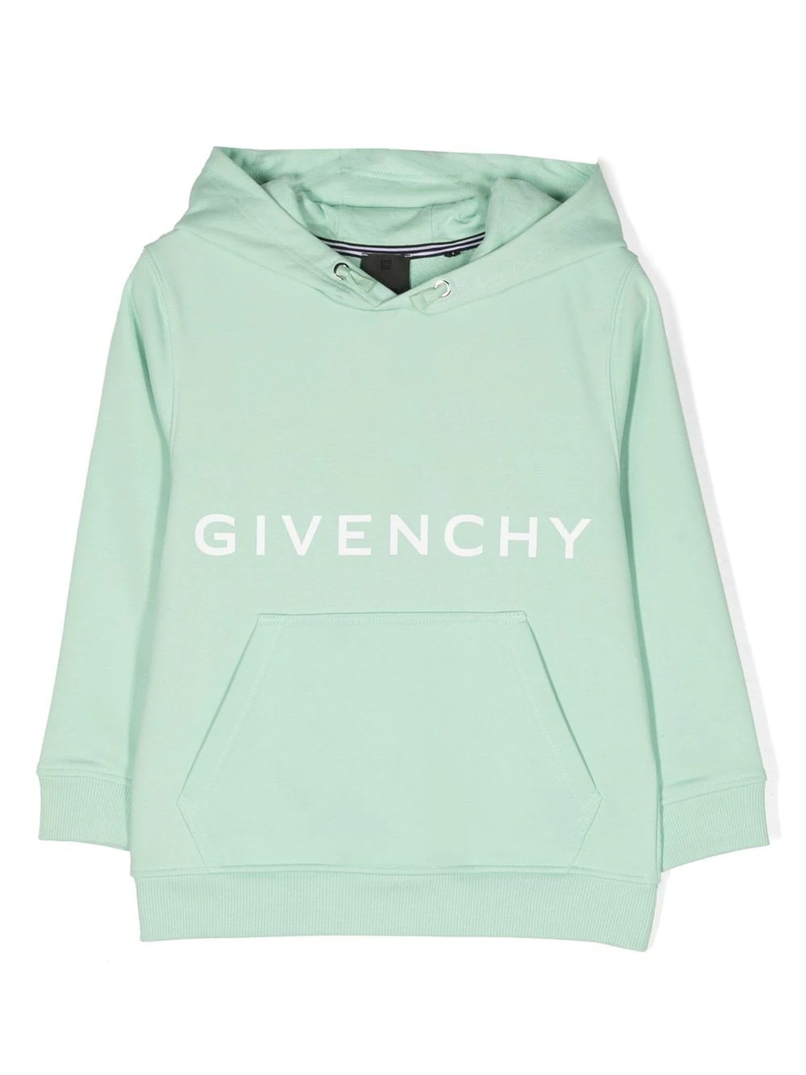 GIVENCHY GREEN COTTON HOODIE