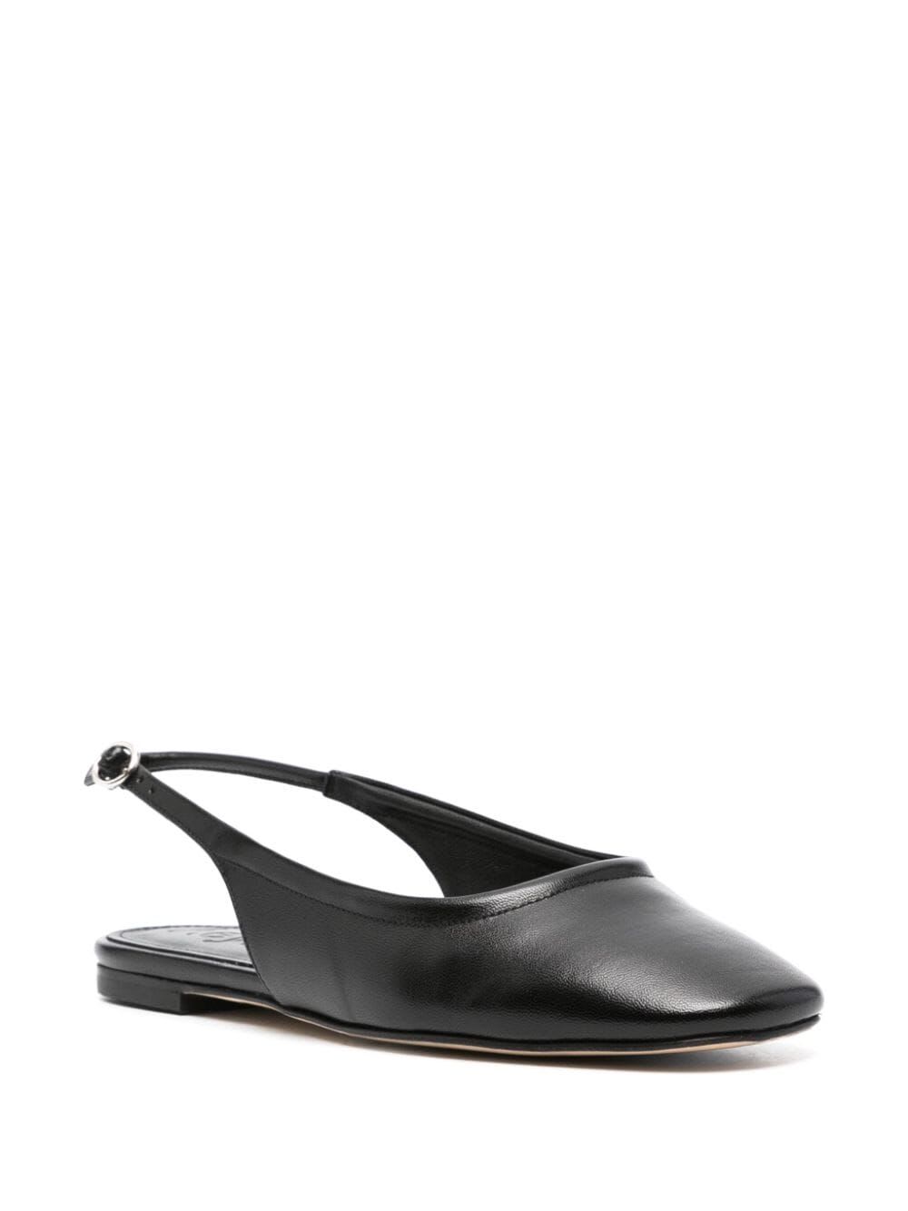 Shop Aeyde Dani Nappa Leather Black Flats