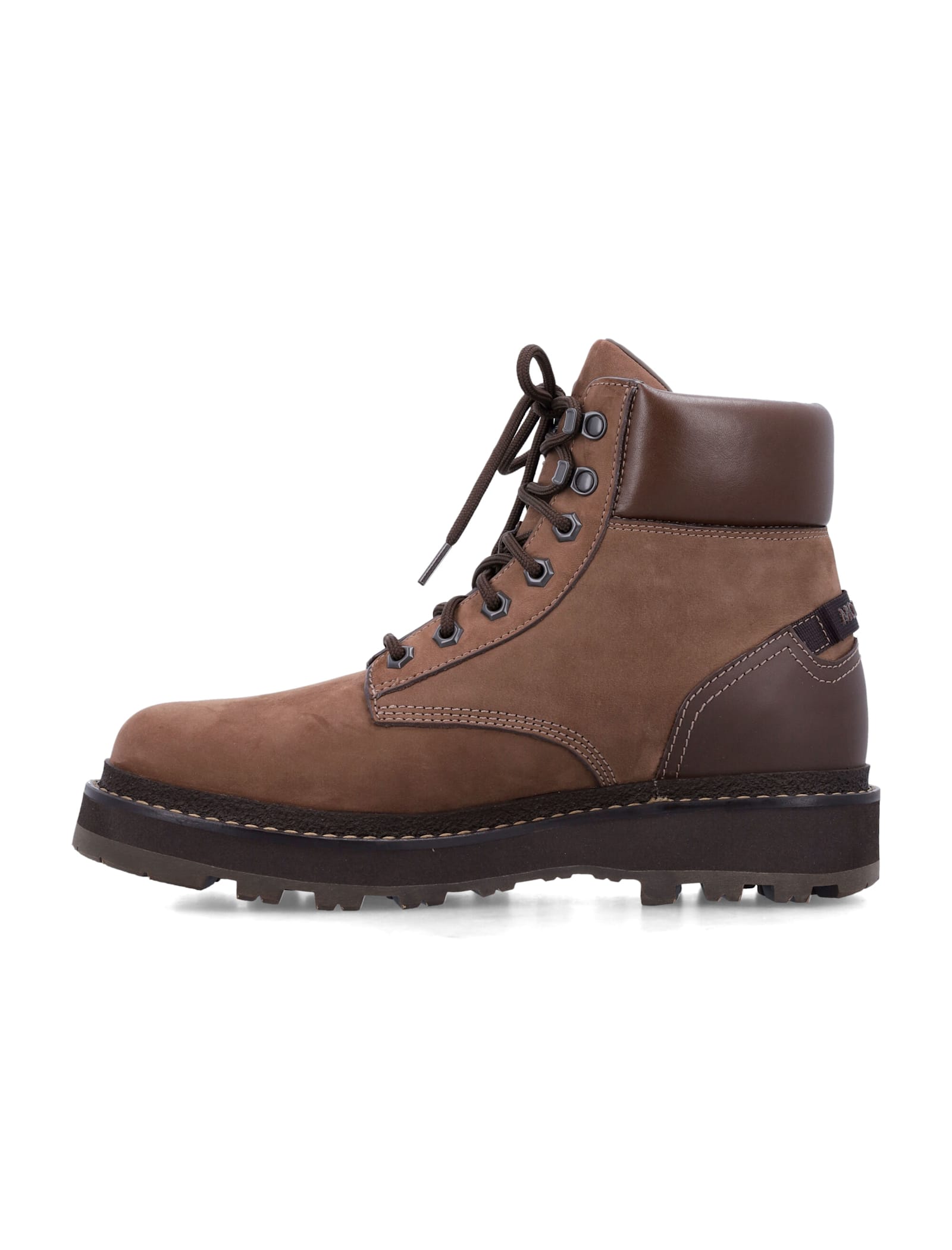 Shop Moncler Peka Trek Hiking Boots In Brown