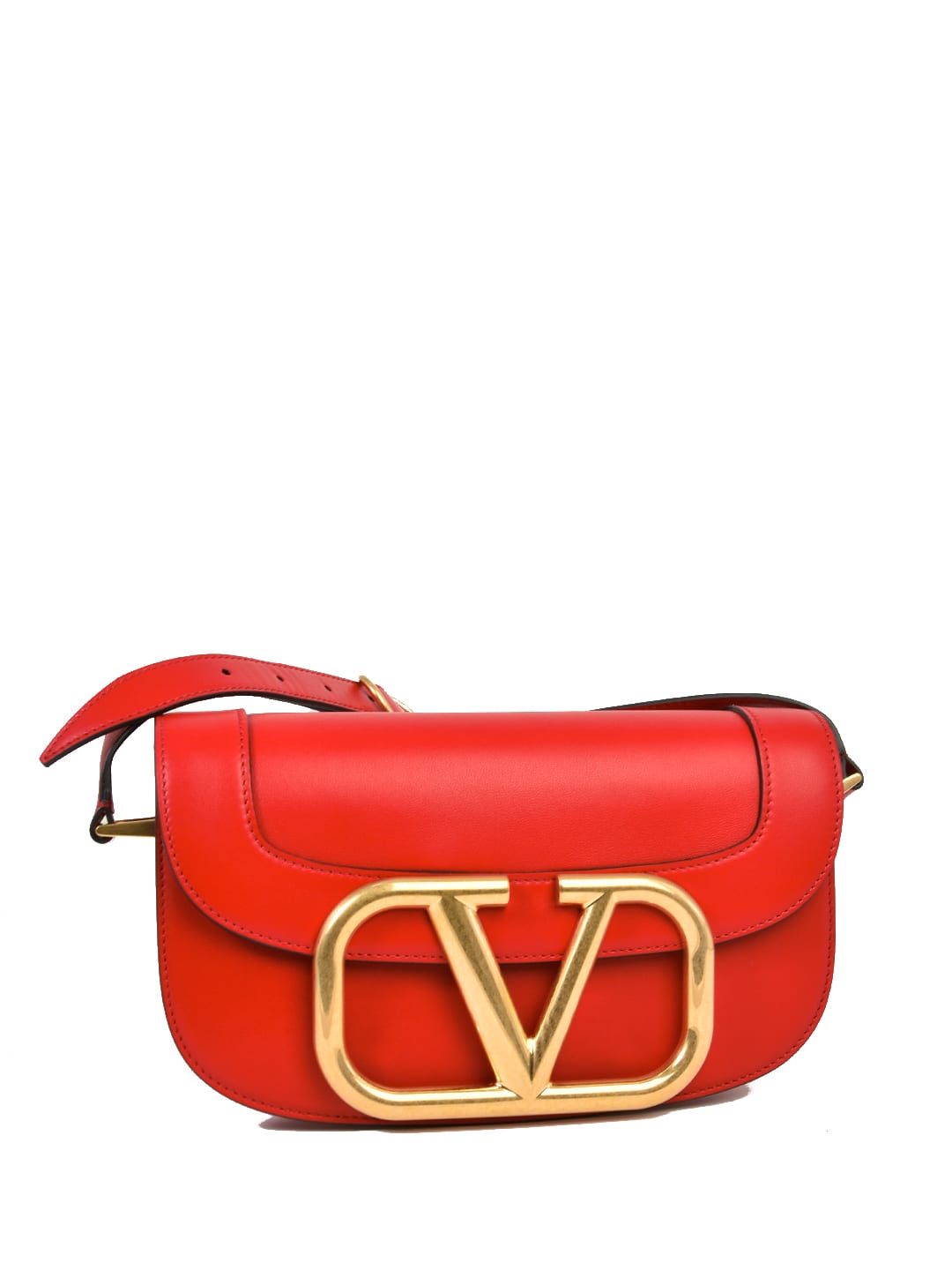 VALENTINO GARAVANI SUPERVEE SHOULDER BAG RED,11213375