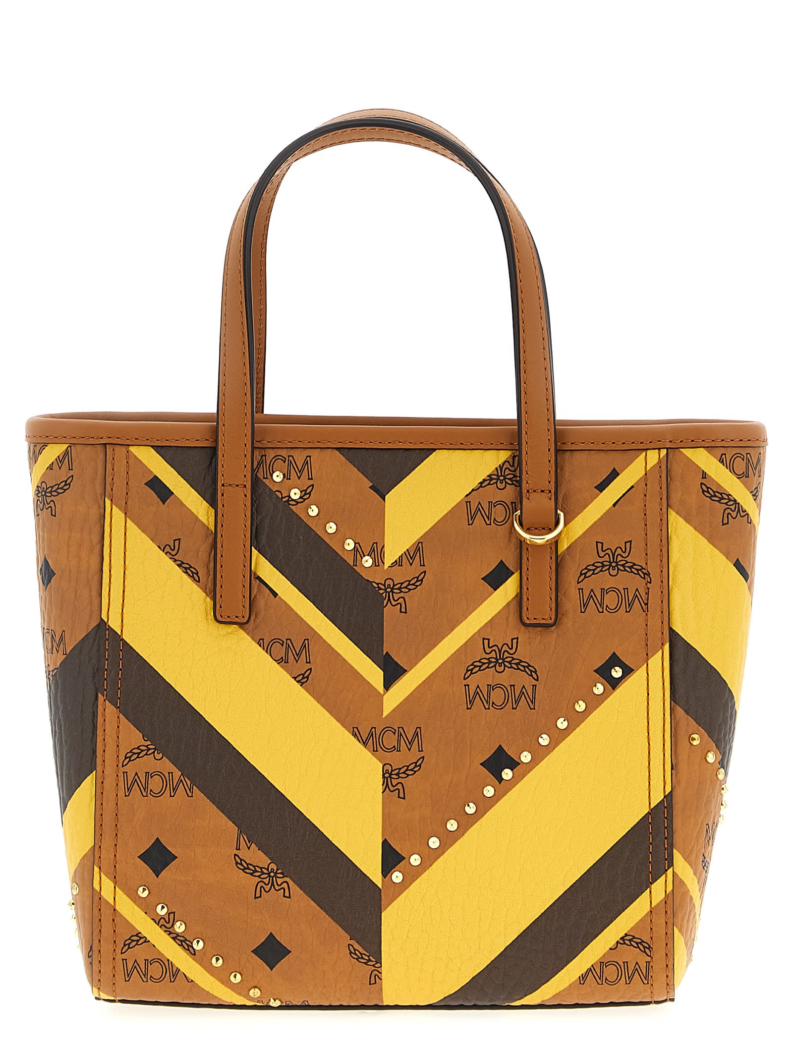 Mcm Toni Mini Shopping Bag In Multi