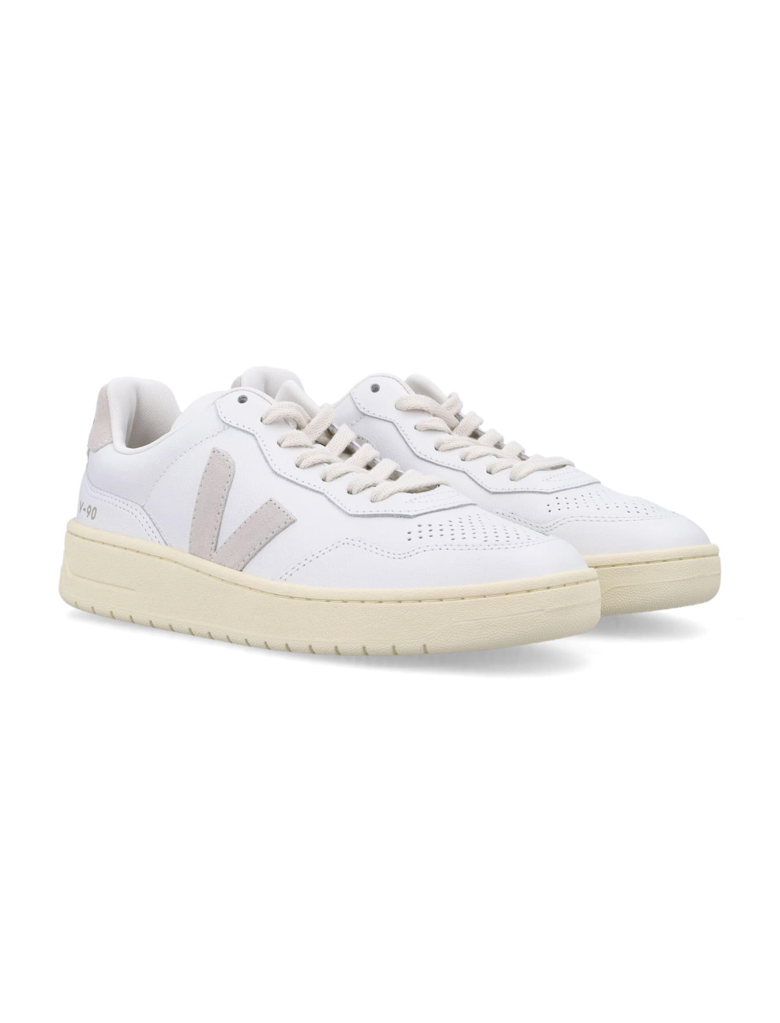 Veja V-90 Sneakers In Extra White Natural