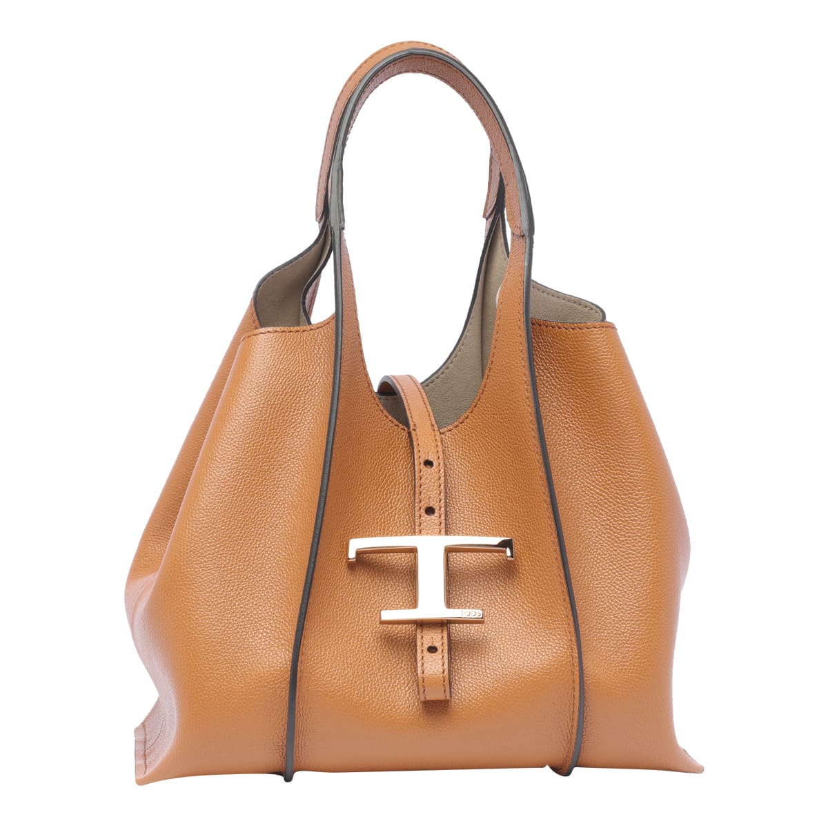 Shop Tod's T-timeless Hand Bag In Brown