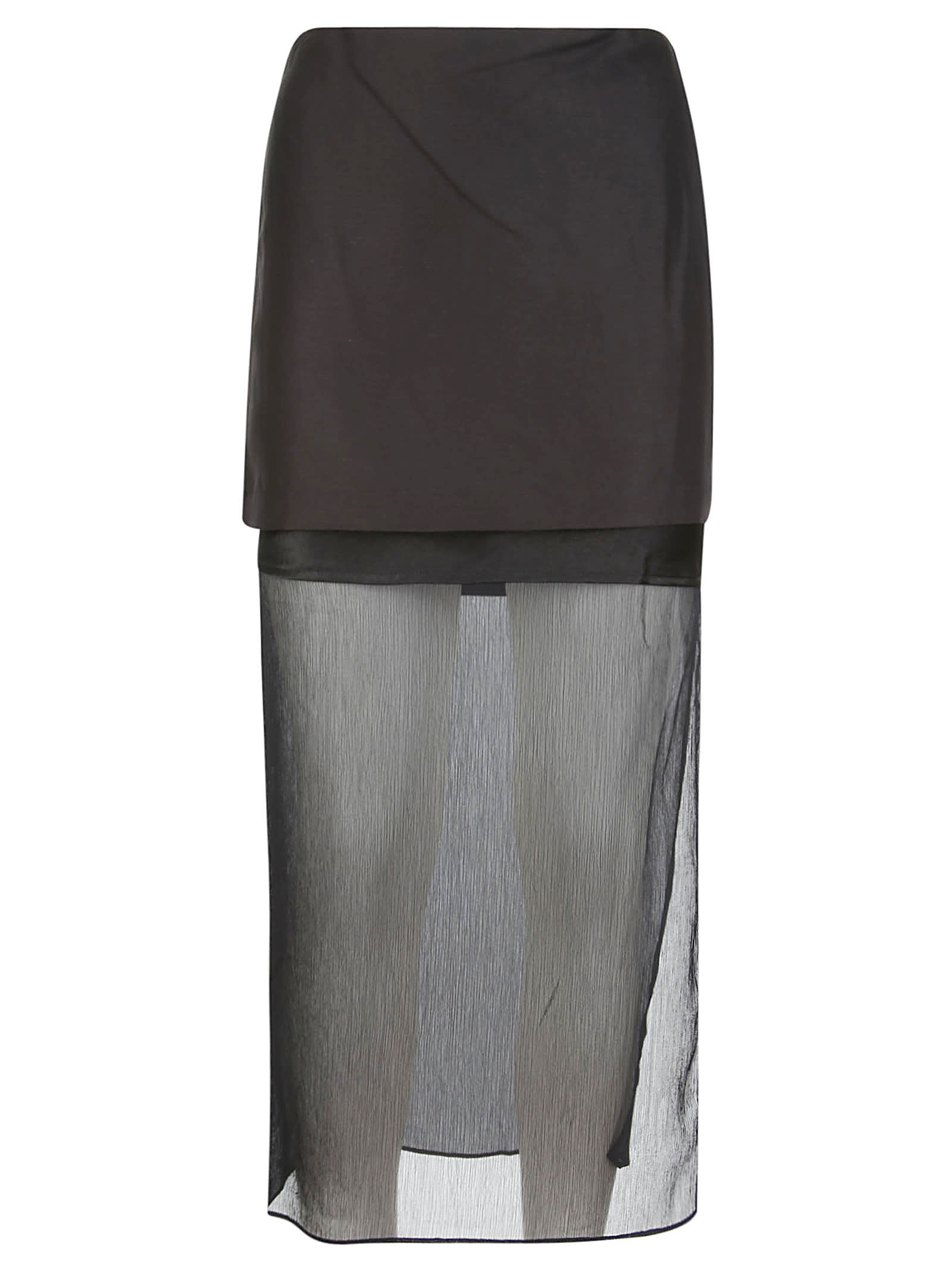 Helmut Lang Sheer Cmb Skirt.tncl