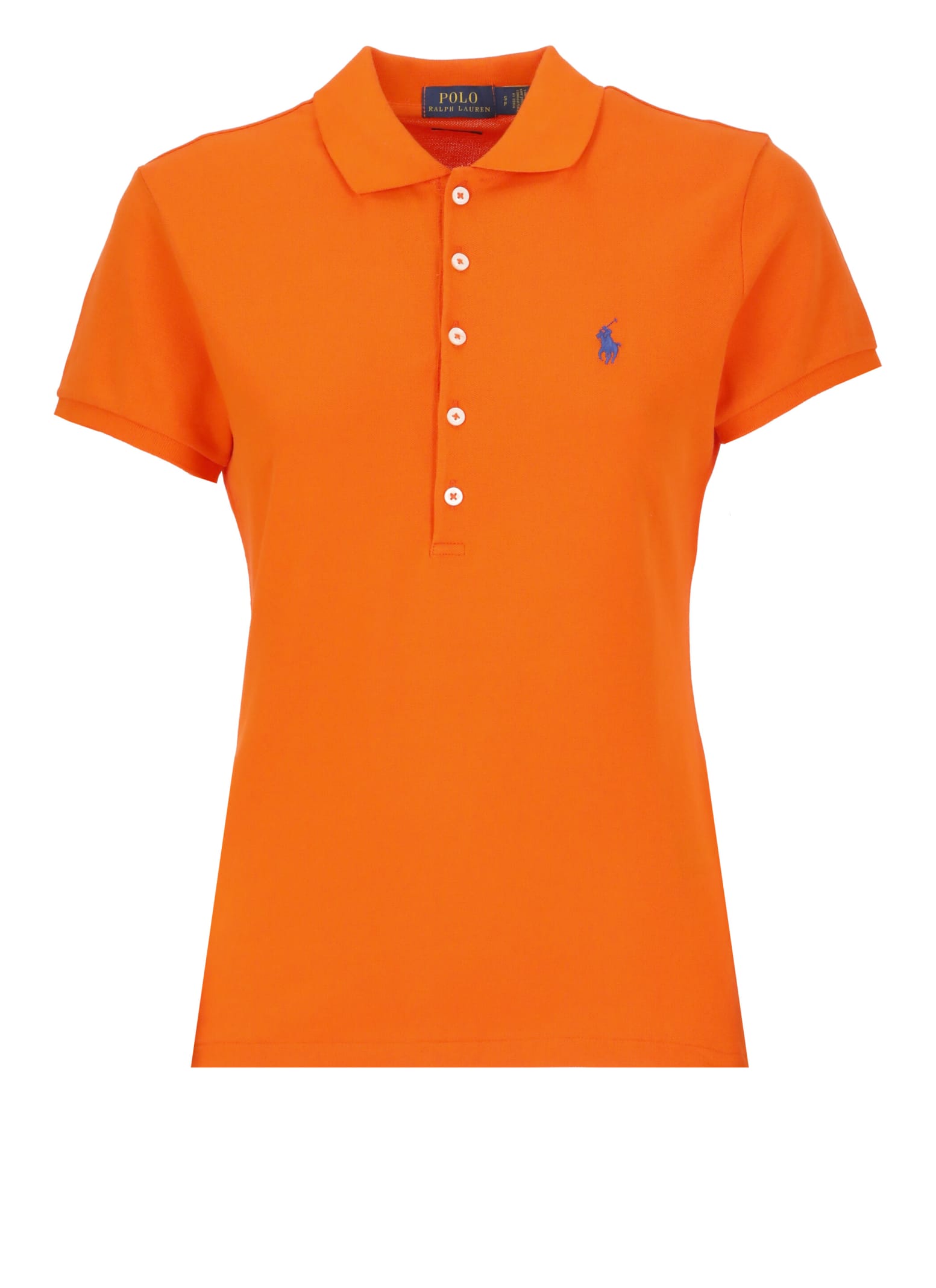 Ralph Lauren Polo With Pony Logo In Orange