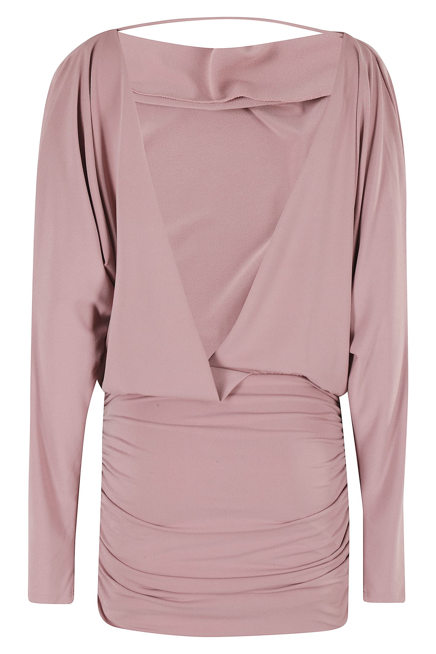 The Andamane Wisteria Mini Long Sleeve Mini Dress In Pink