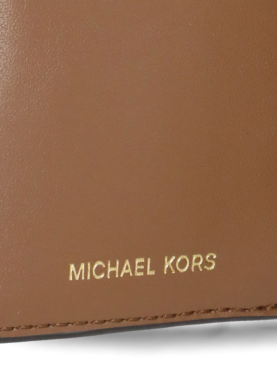Shop Michael Michael Kors Leather Wallet In Brown