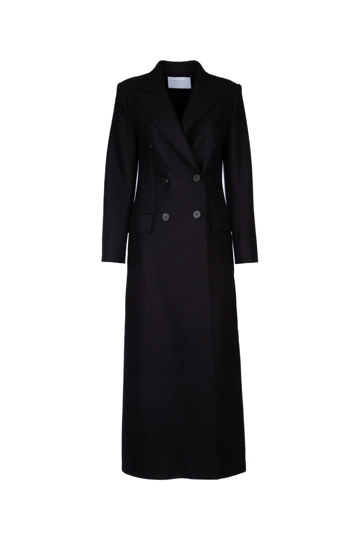 Shop Harris Wharf London Women Long Coat In Black