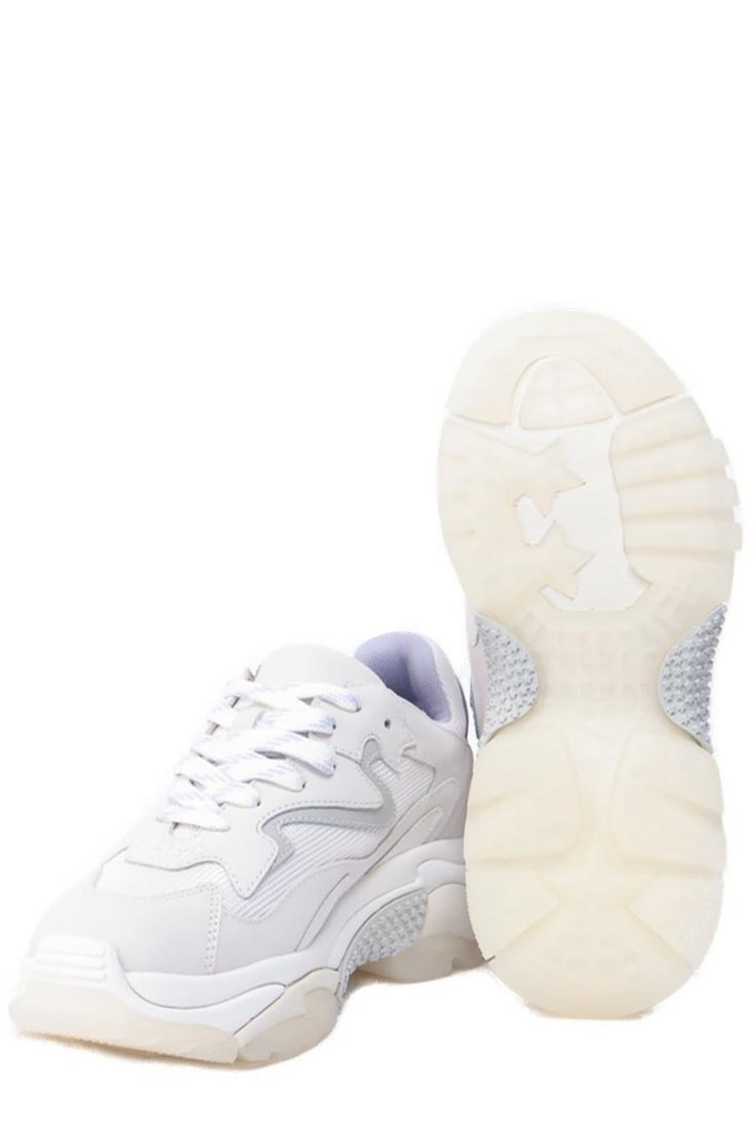 Shop Ash Addict Chunky Lace-up Sneakers In Bianco