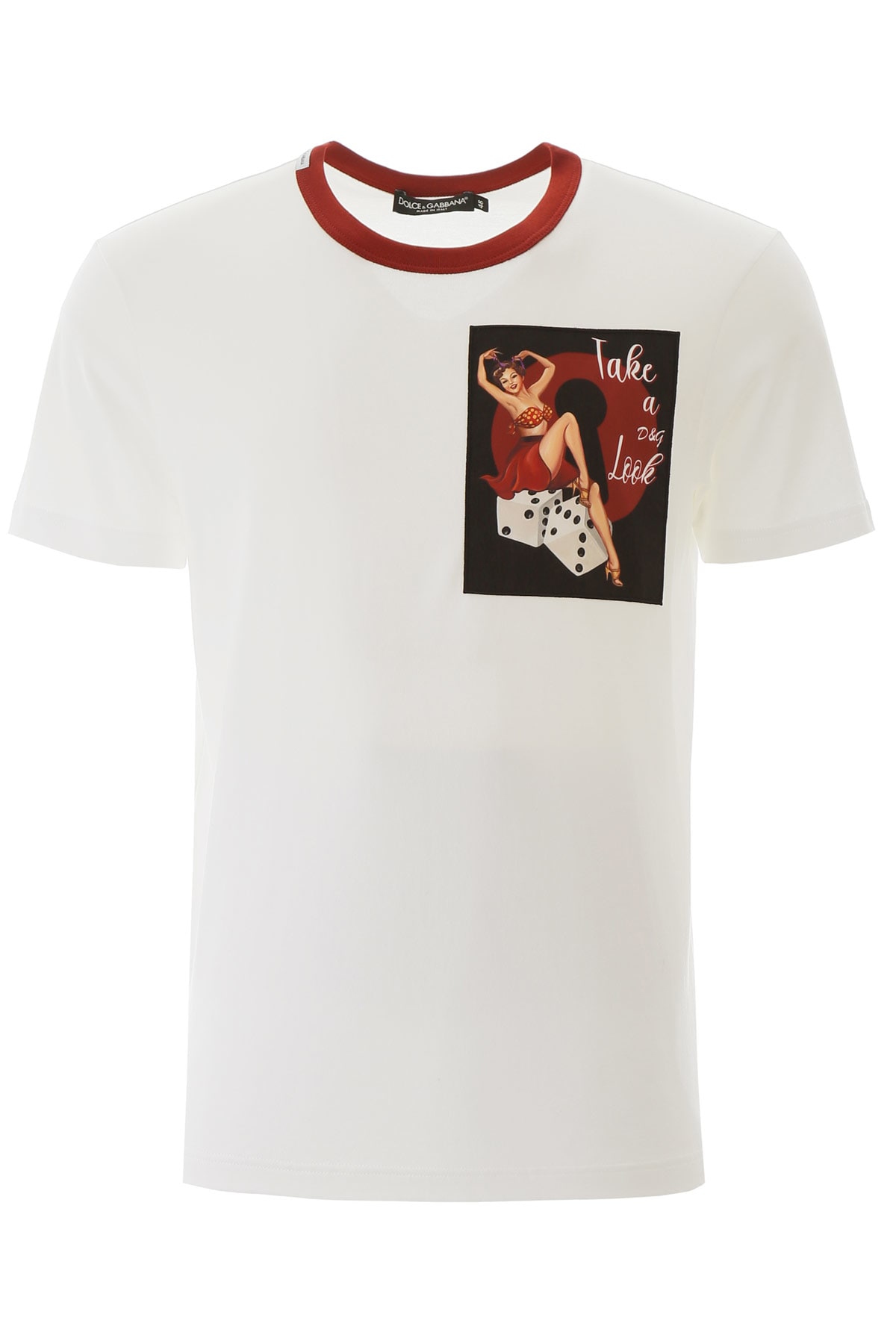 DOLCE & GABBANA T-SHIRT WITH PATCH,11291957