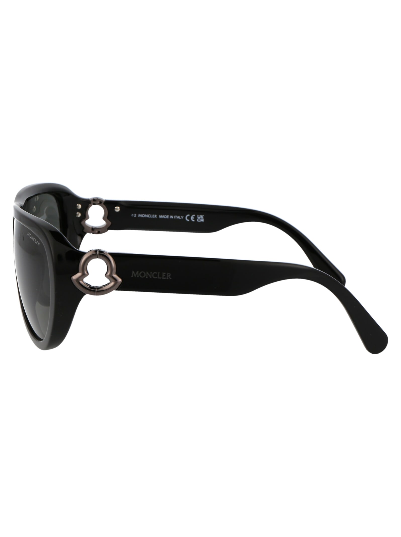 Shop Moncler Ml0246 Sunglasses In 01a Black