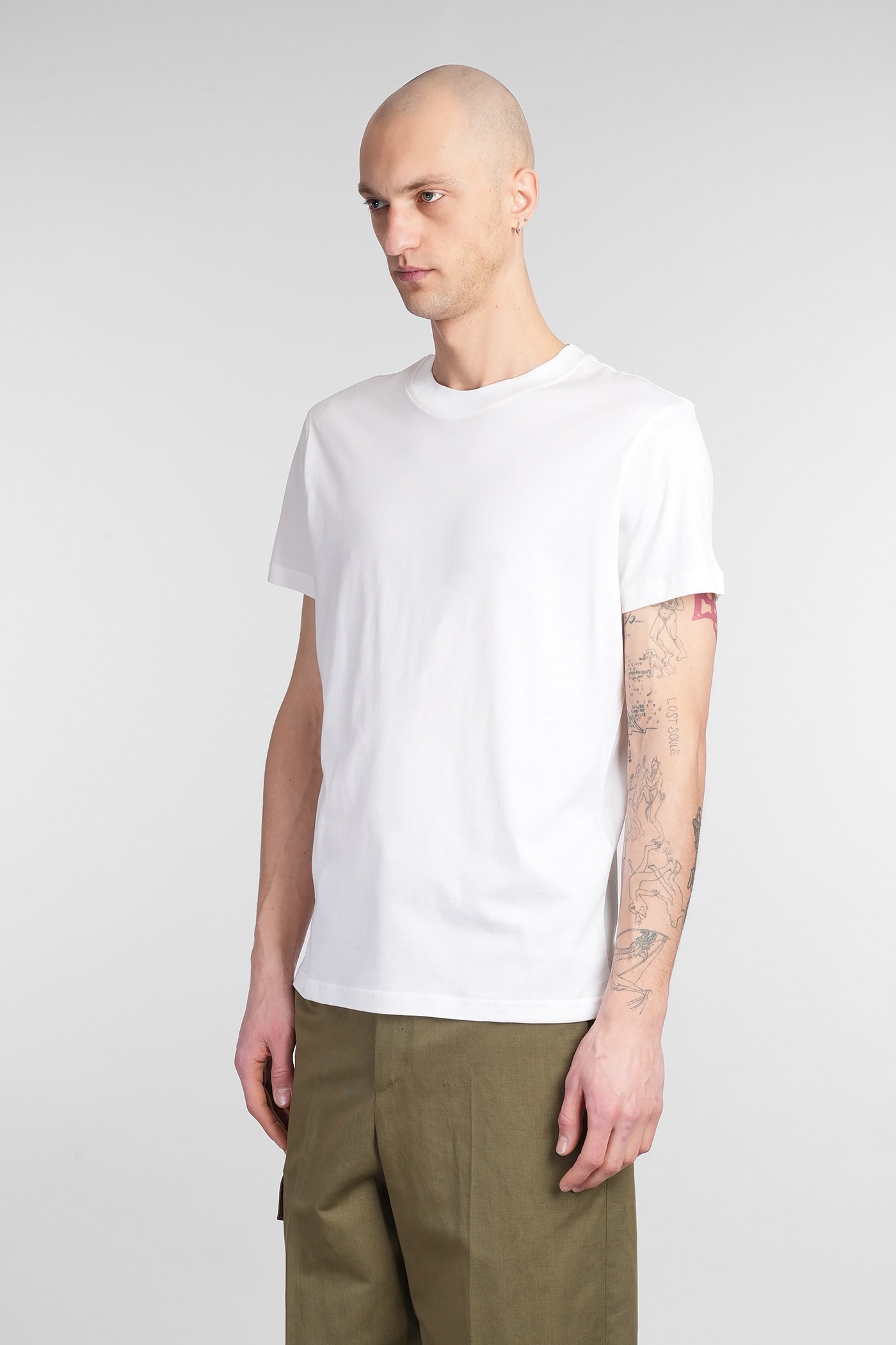 Pt Torino 01cd T-shirt In White Cotton In White