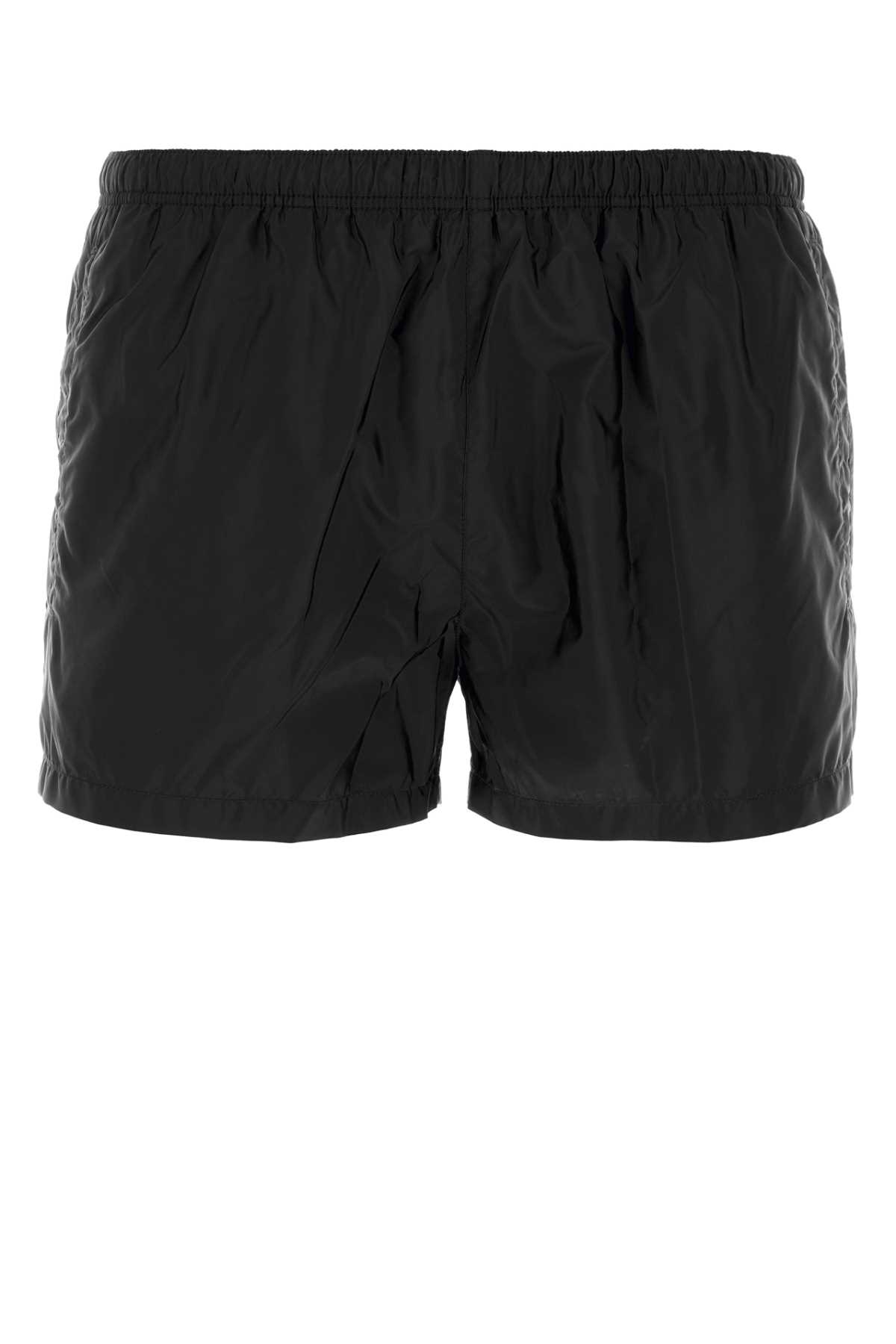 Black Re-nylon Swimming Shorts