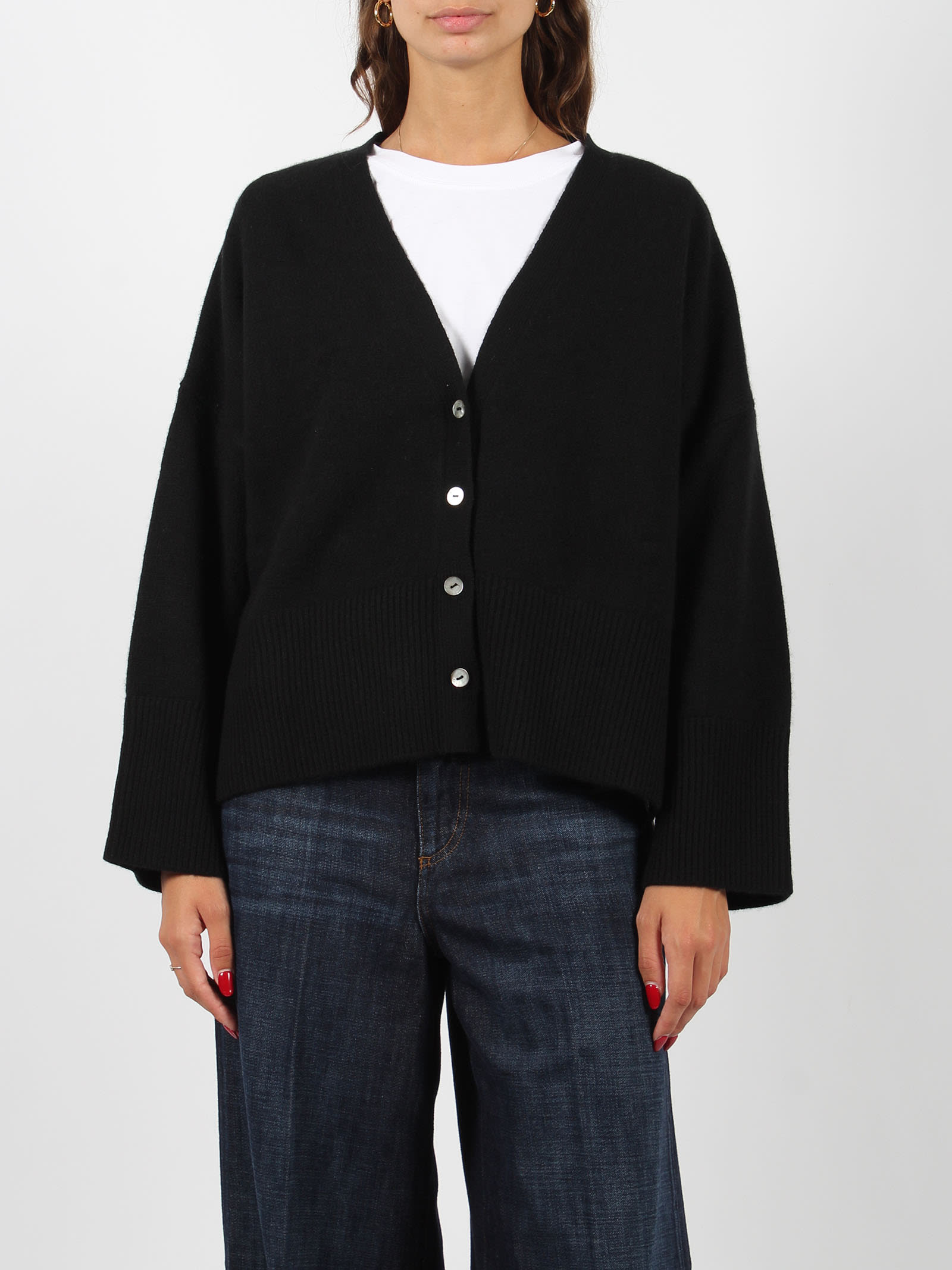 Shop Be You V-neck Cardigan In Black