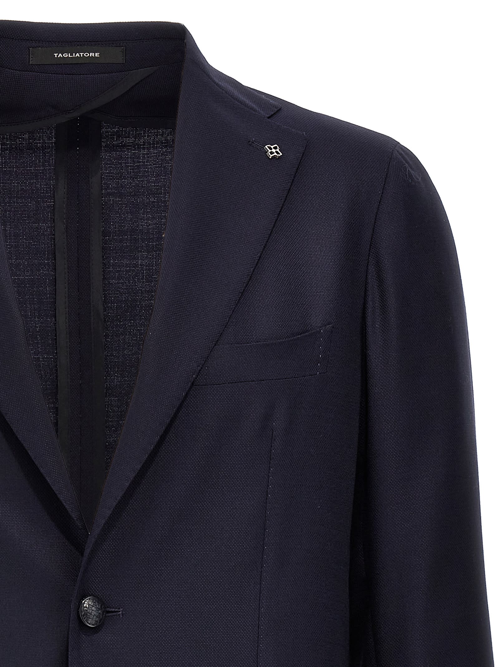 Shop Tagliatore Montecarlo Blazer In Blue