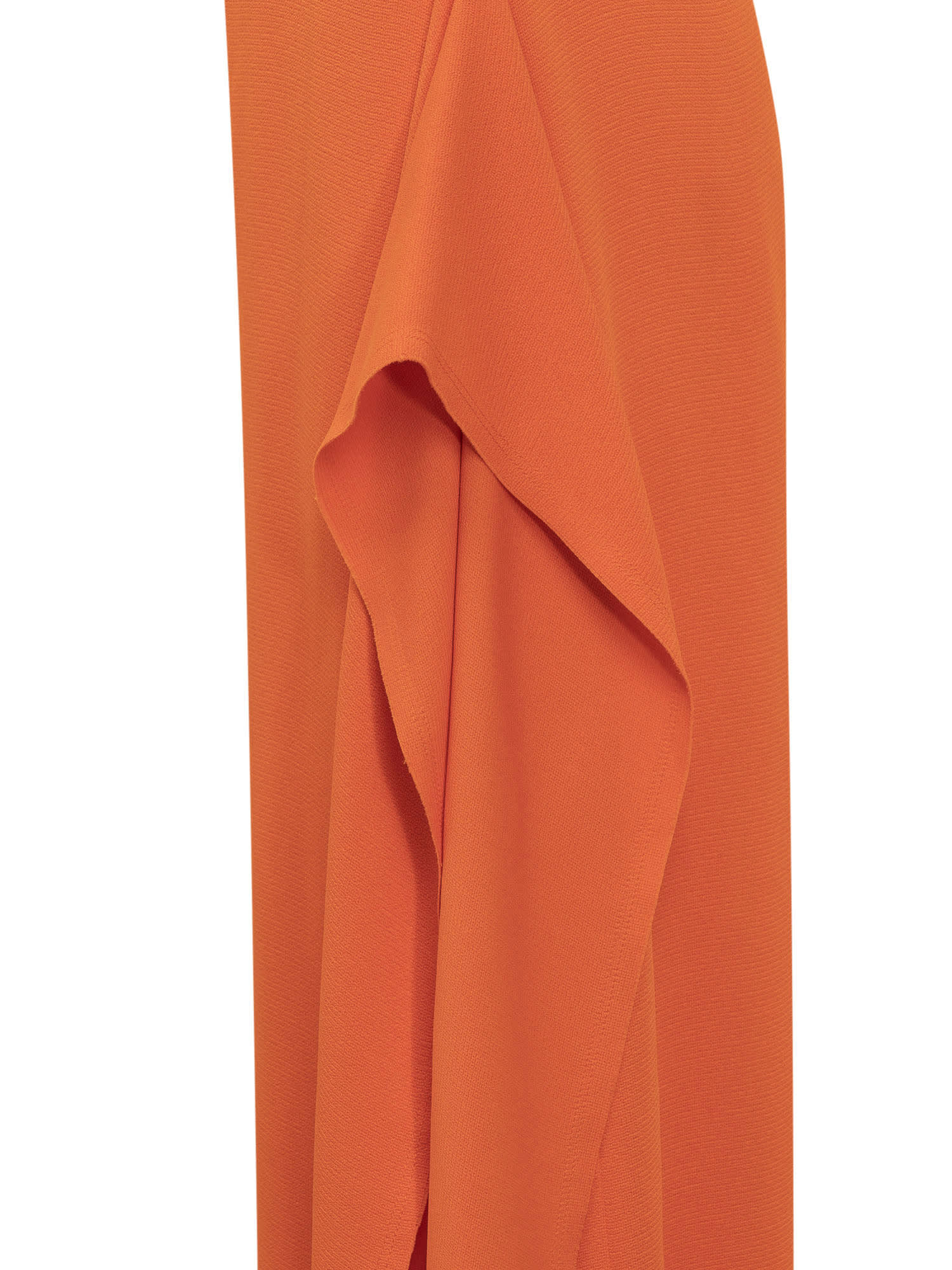 Shop Lanvin Long Dress In Bright Orange
