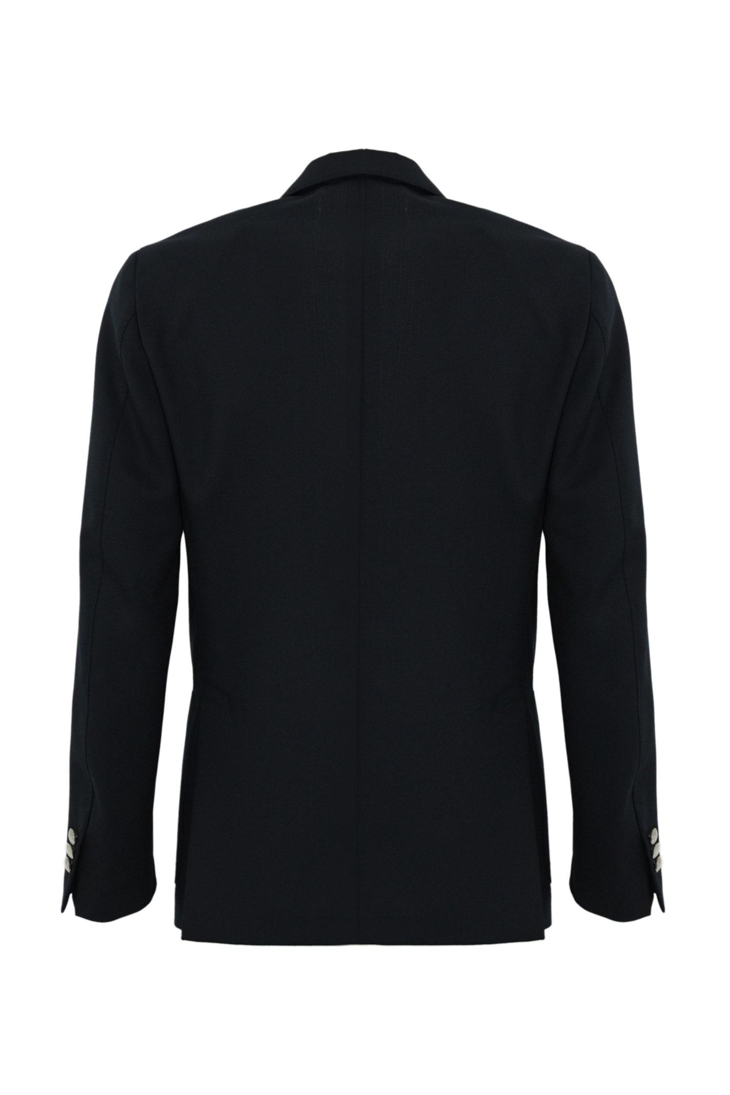 Lardini Roma Single-breasted Jacket In Wool Blend In Blu