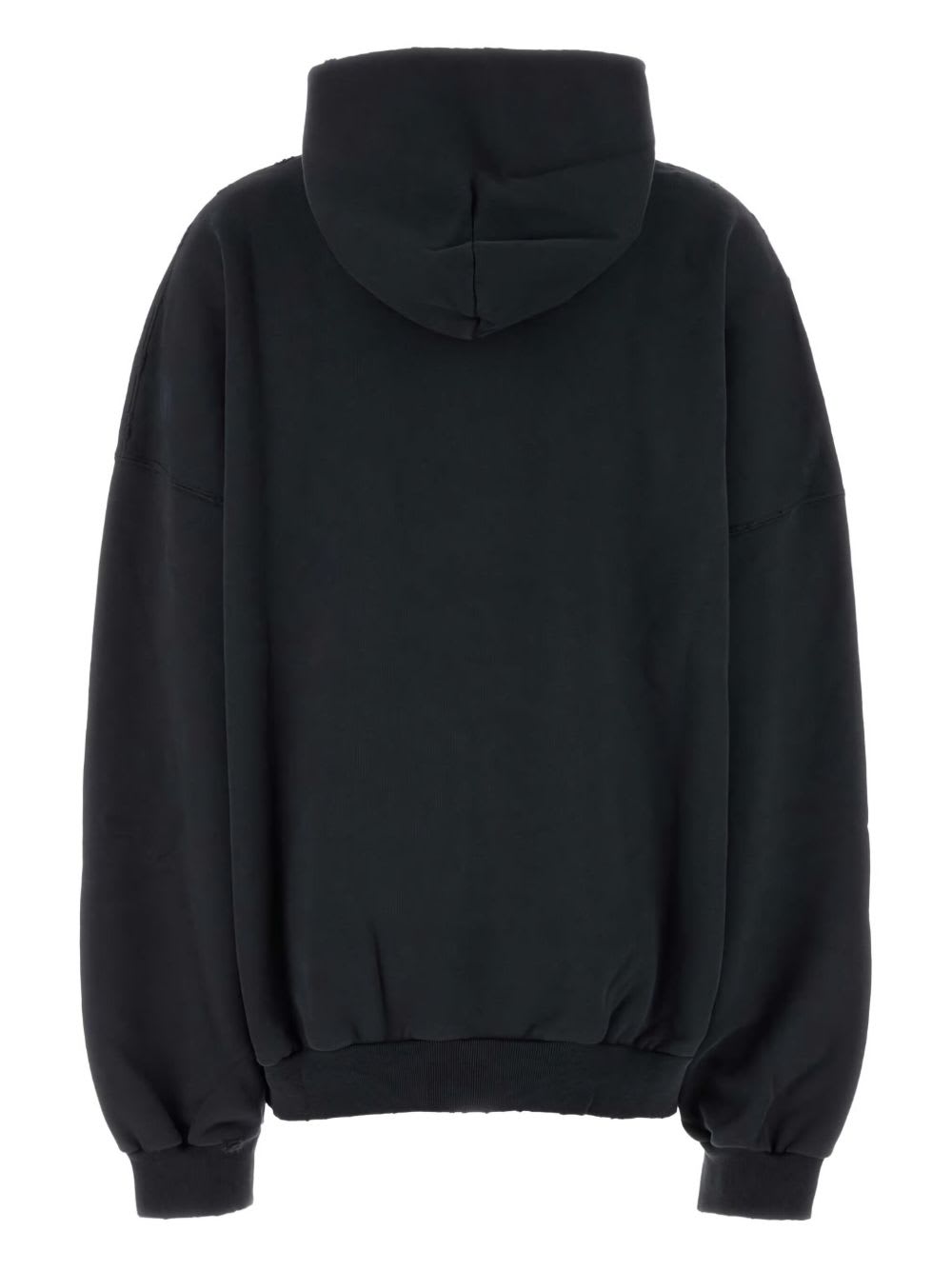 Balenciaga Optical Black Washed Oversized Hoodie