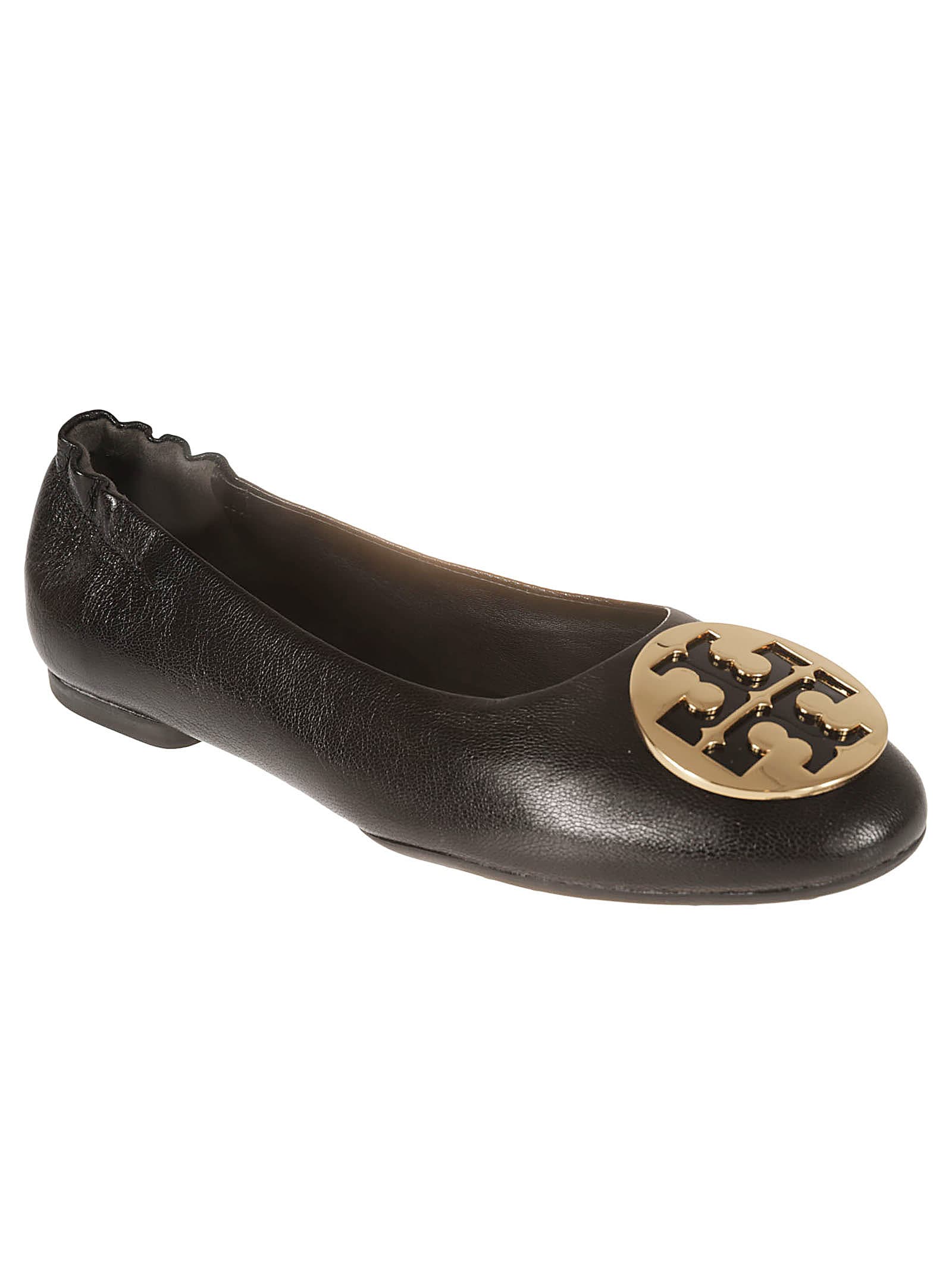 Shop Tory Burch Claire Ballerinas In Perfect Black