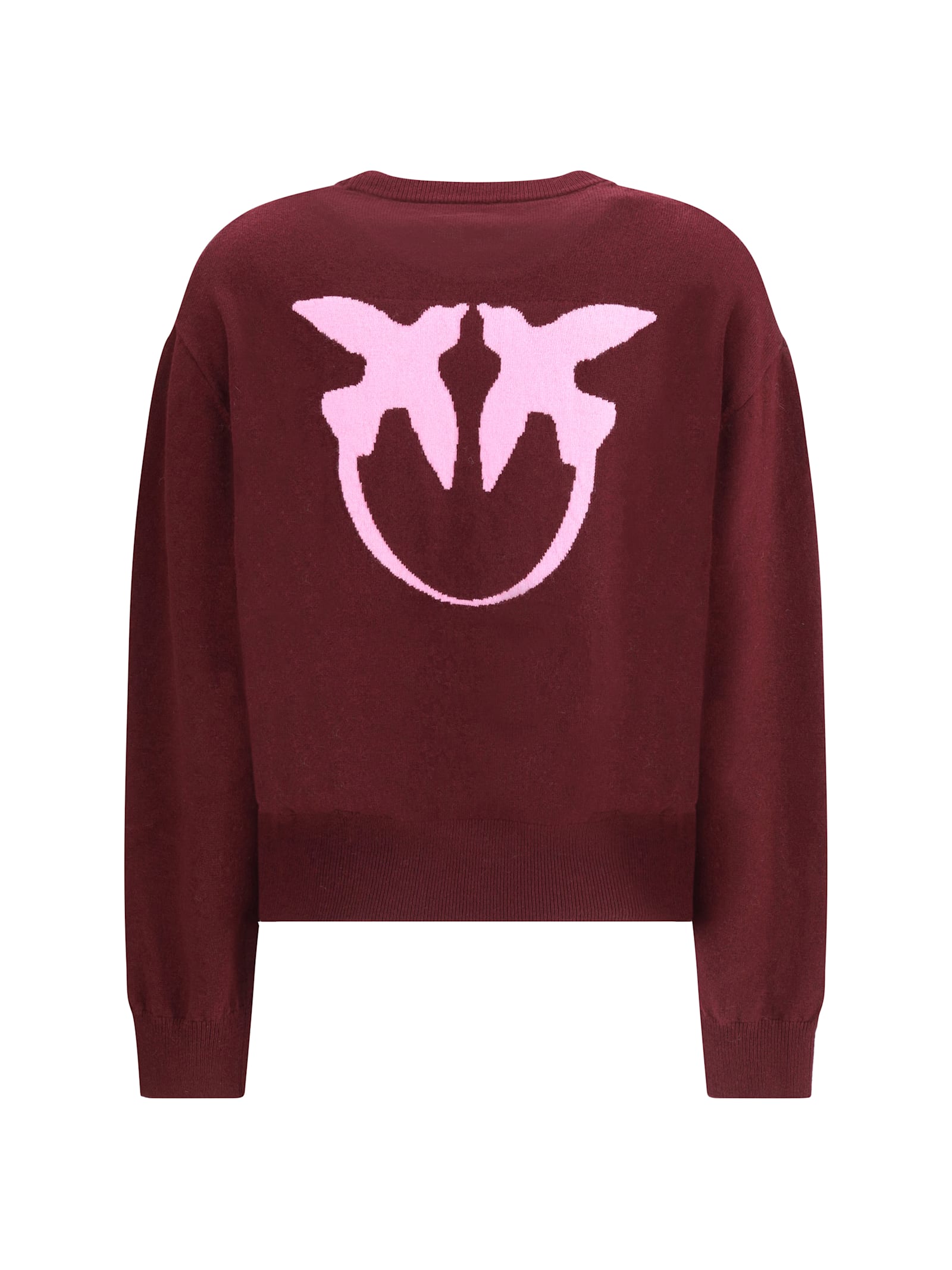 Pinko Logo Sweater In Red