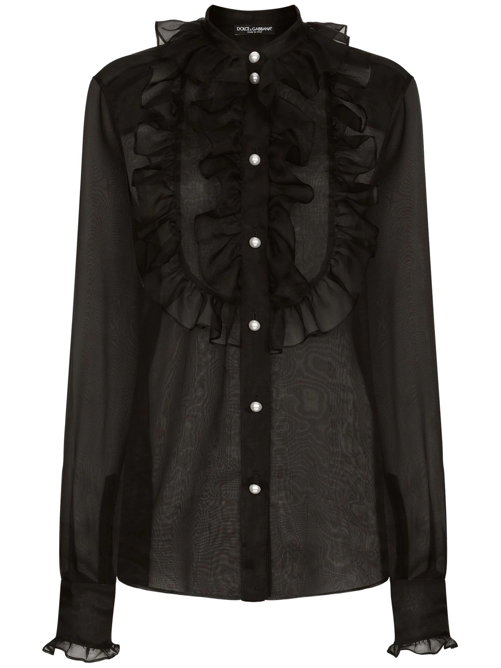 Shop Dolce & Gabbana Camicia In Organza In Black