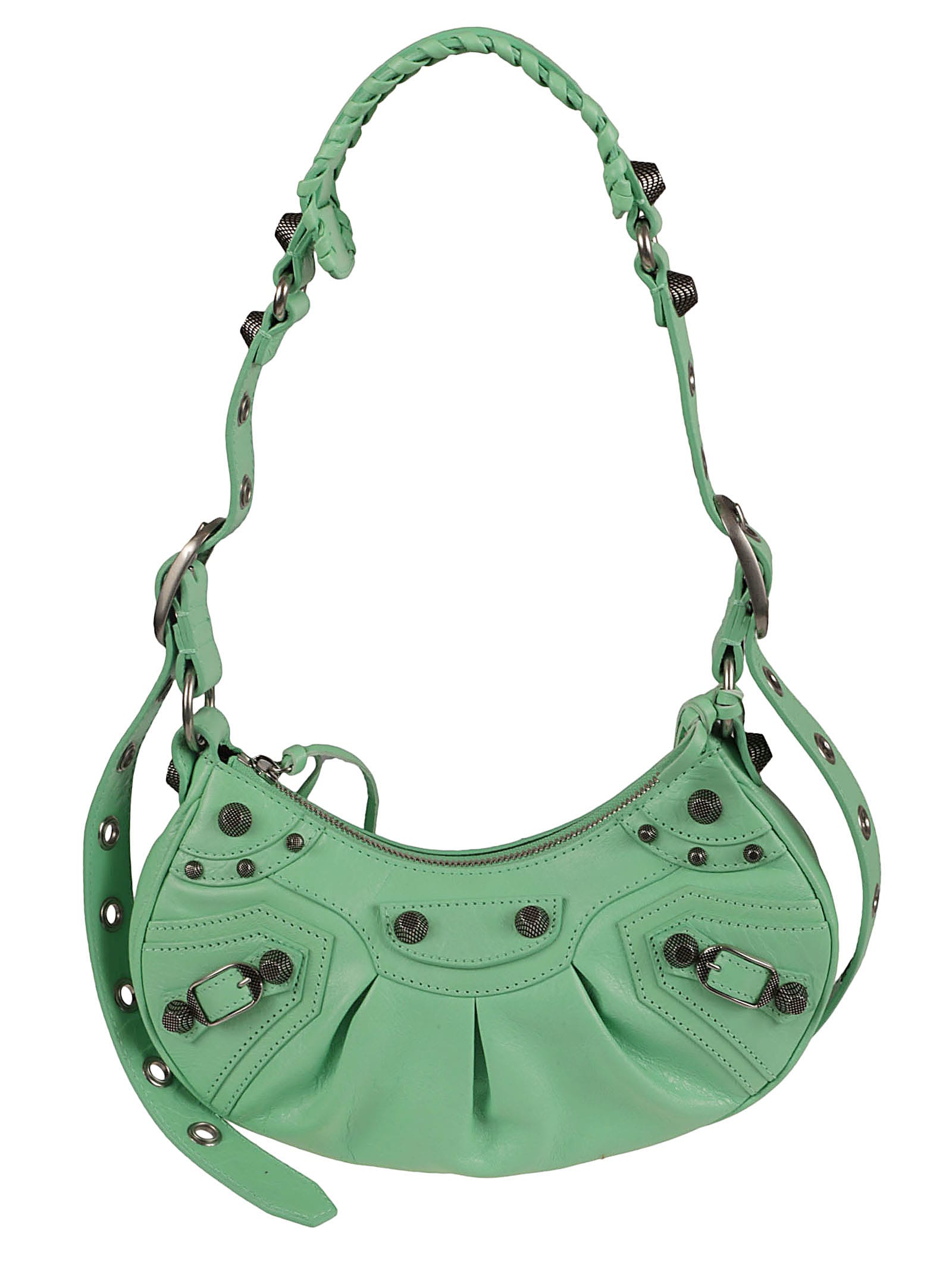 Balenciaga Le Cagole Shoulder Bag In Mint Green