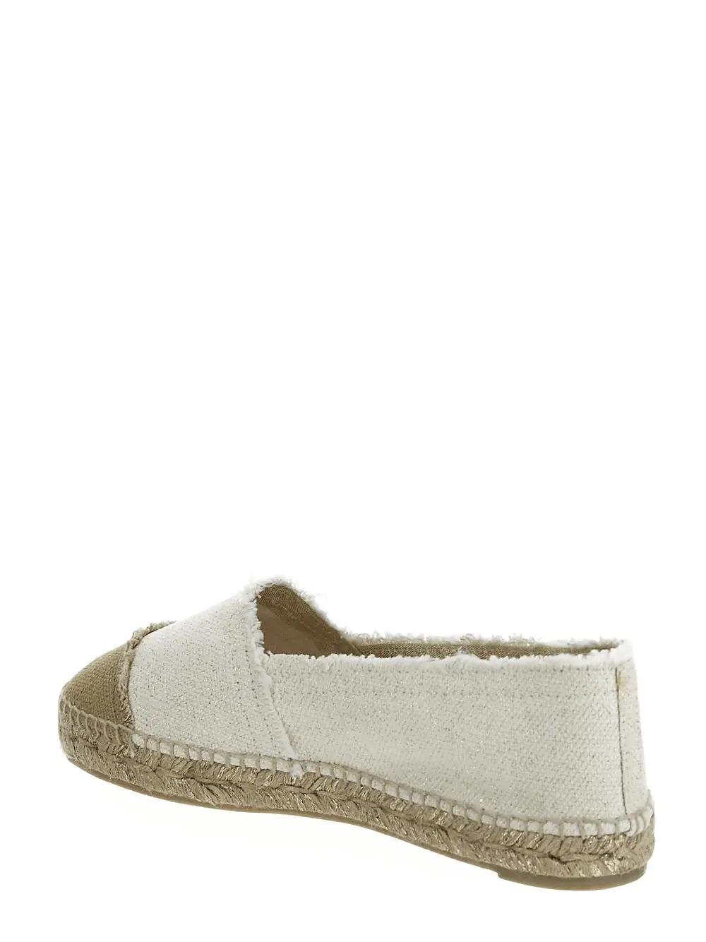 Castaã±er Raw-cut Contrast-toe Espadrilles In White