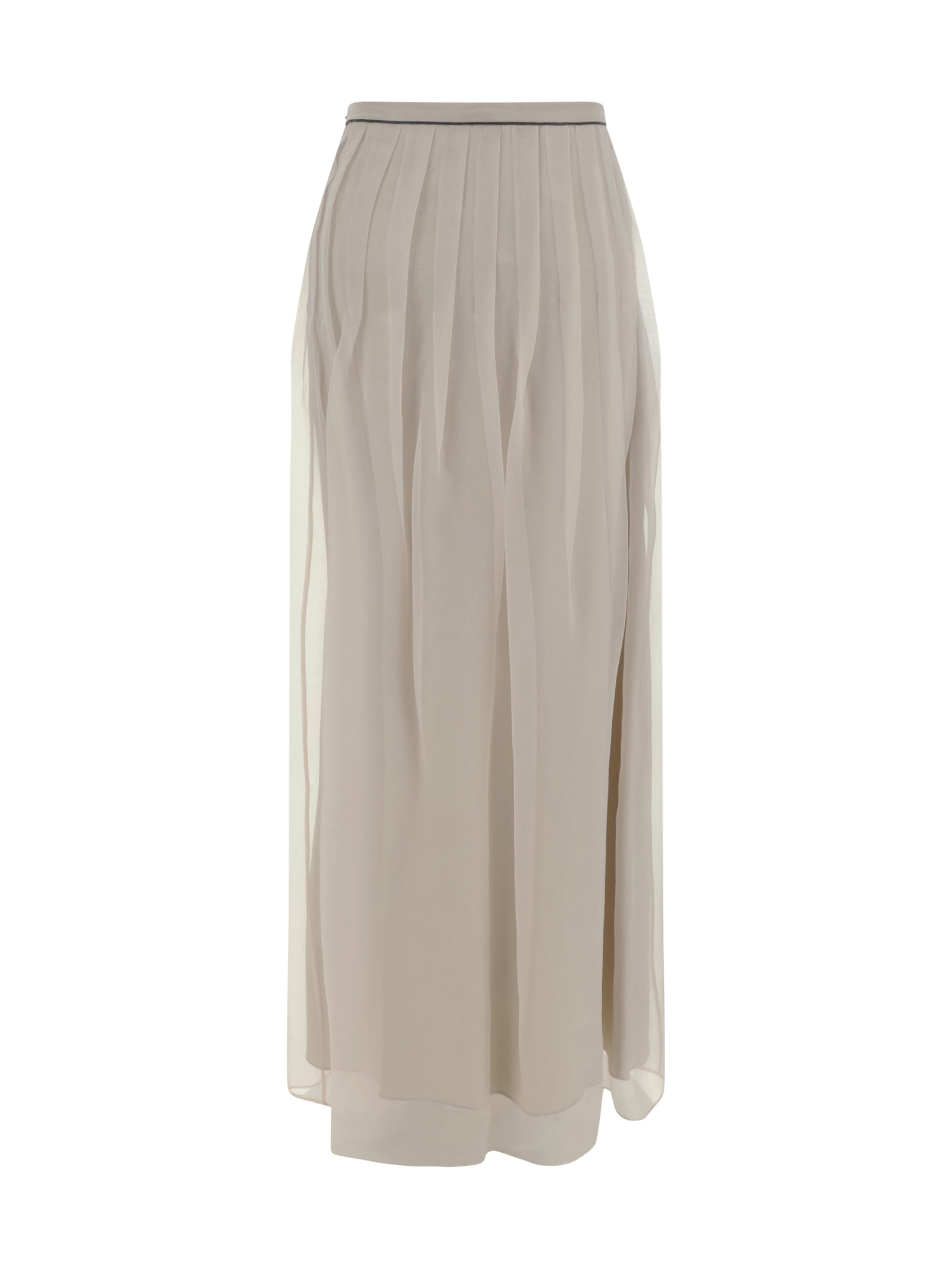 Shop Brunello Cucinelli Long Skirt In C8539