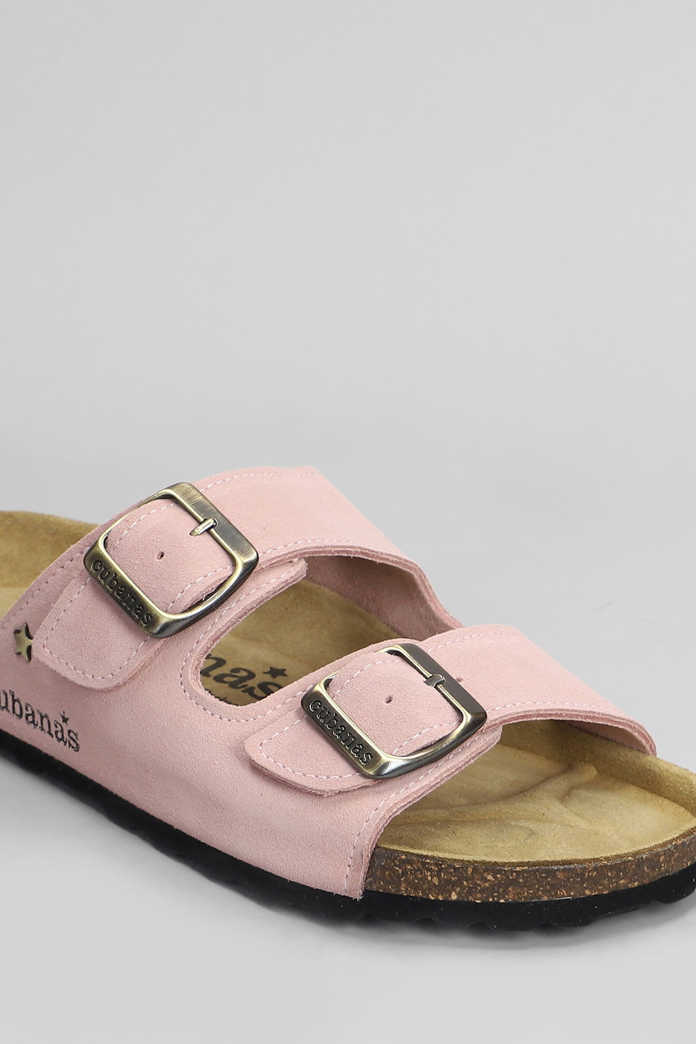 Cubanas Amalia Flats In Rose-pink Suede