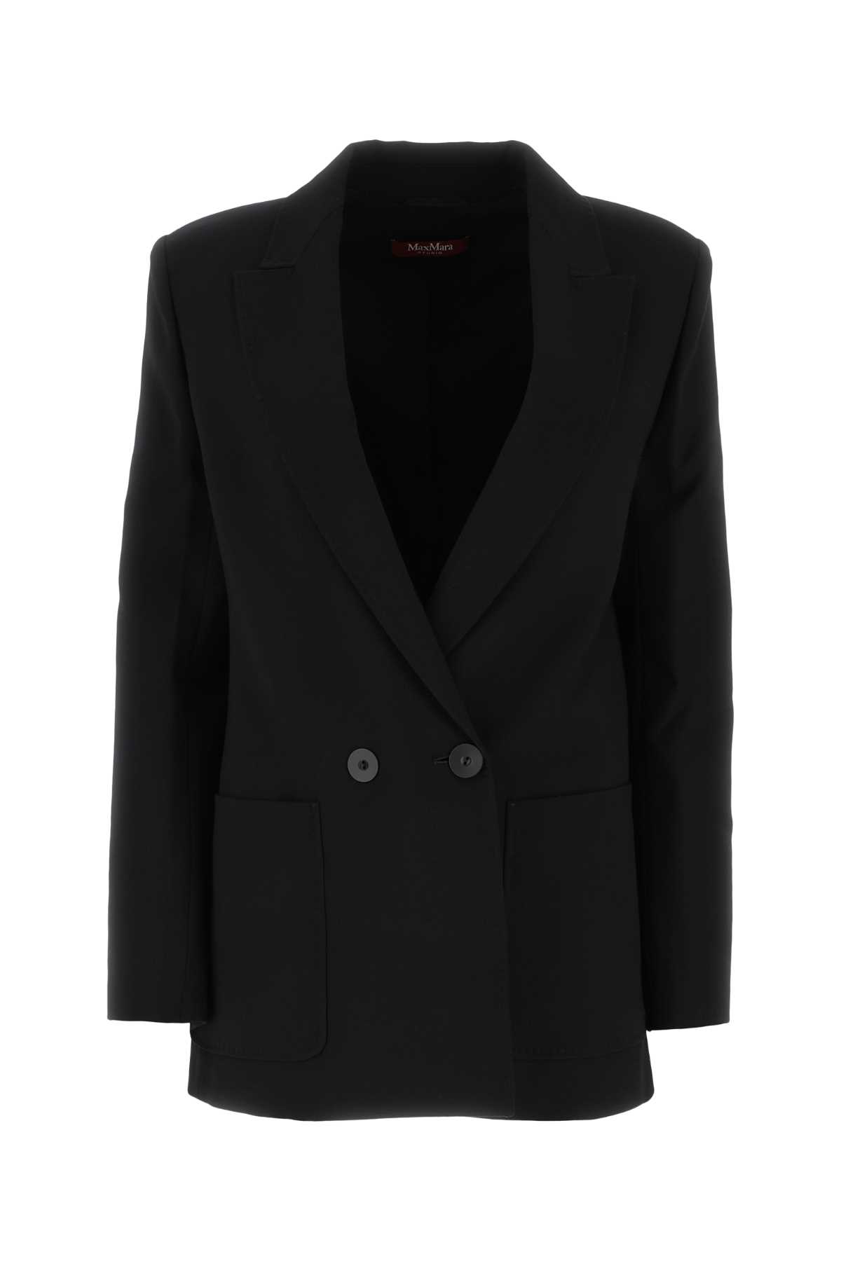 Black Wool Matassa Blazer