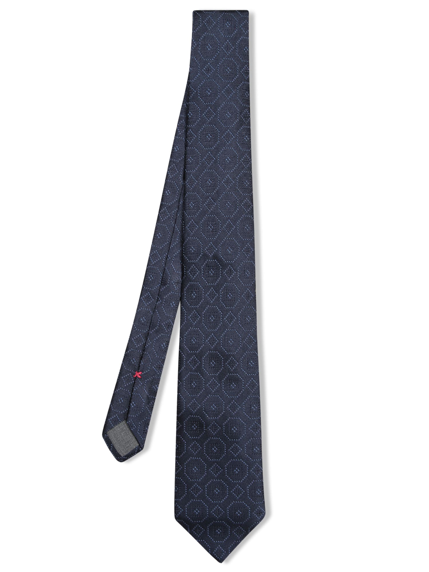 Blue Geometric Tie