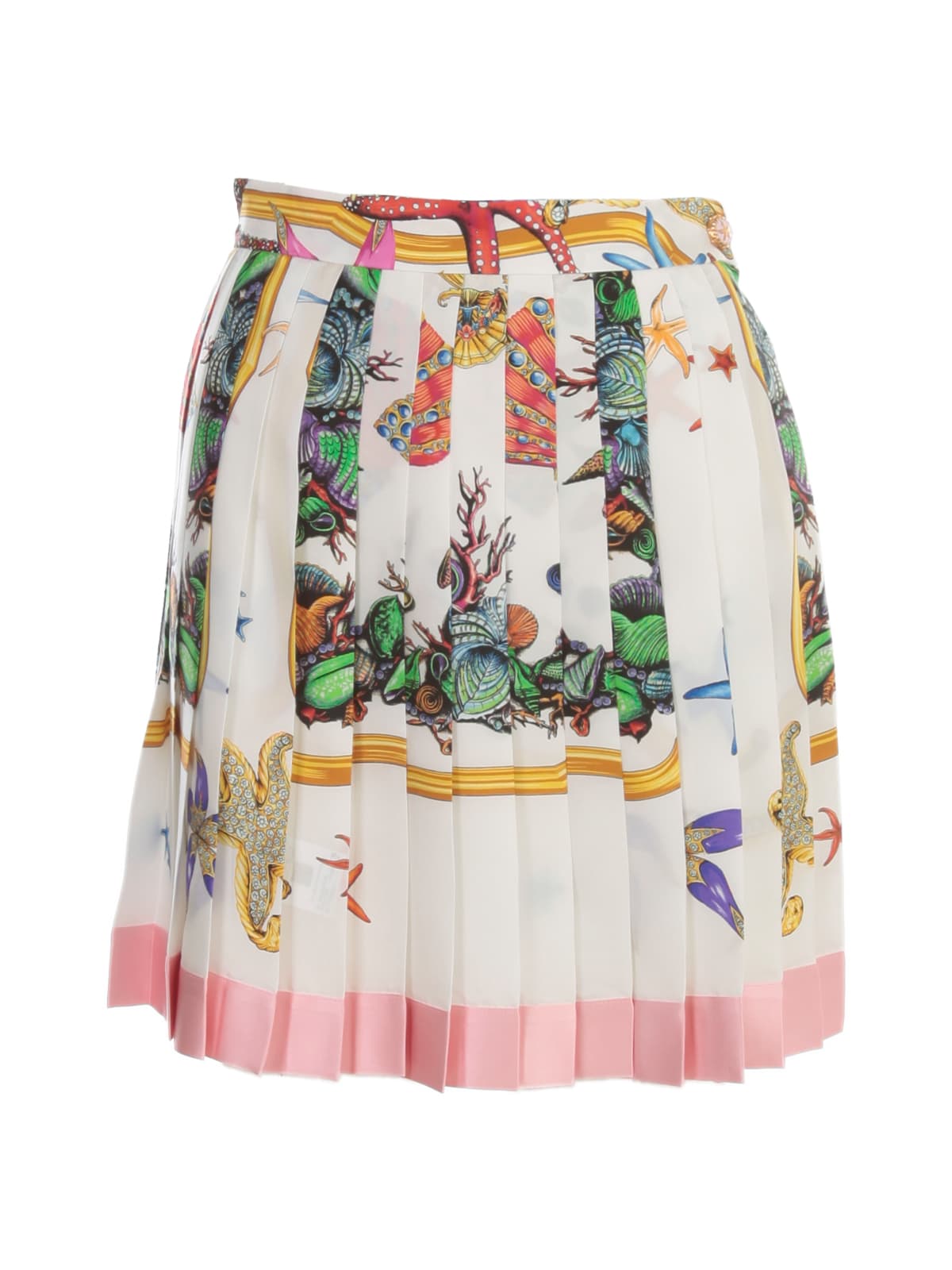 Versace Printed Pleated Skirt