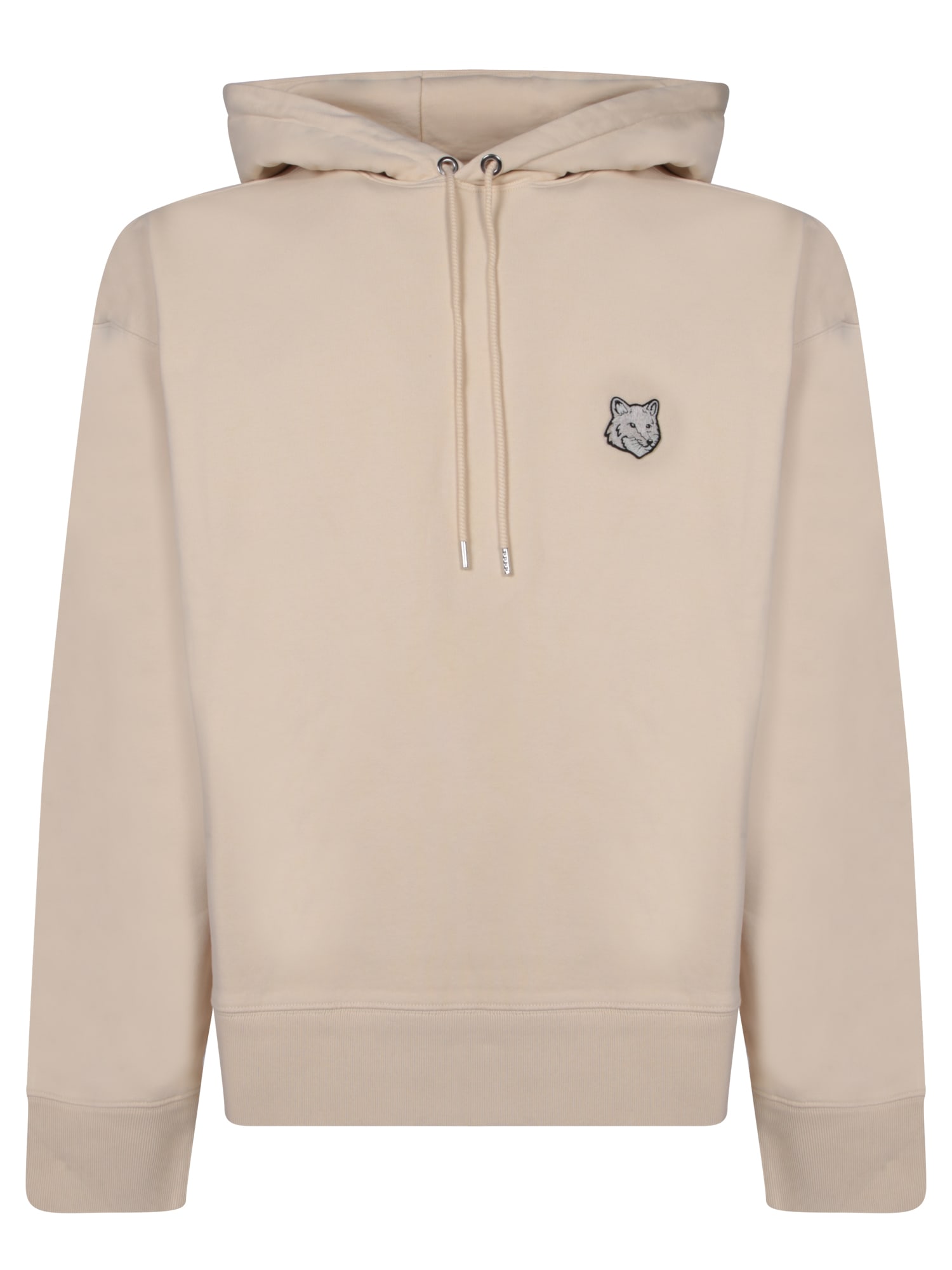 Shop Maison Kitsuné Bold Fox Ivory Hoodie In White