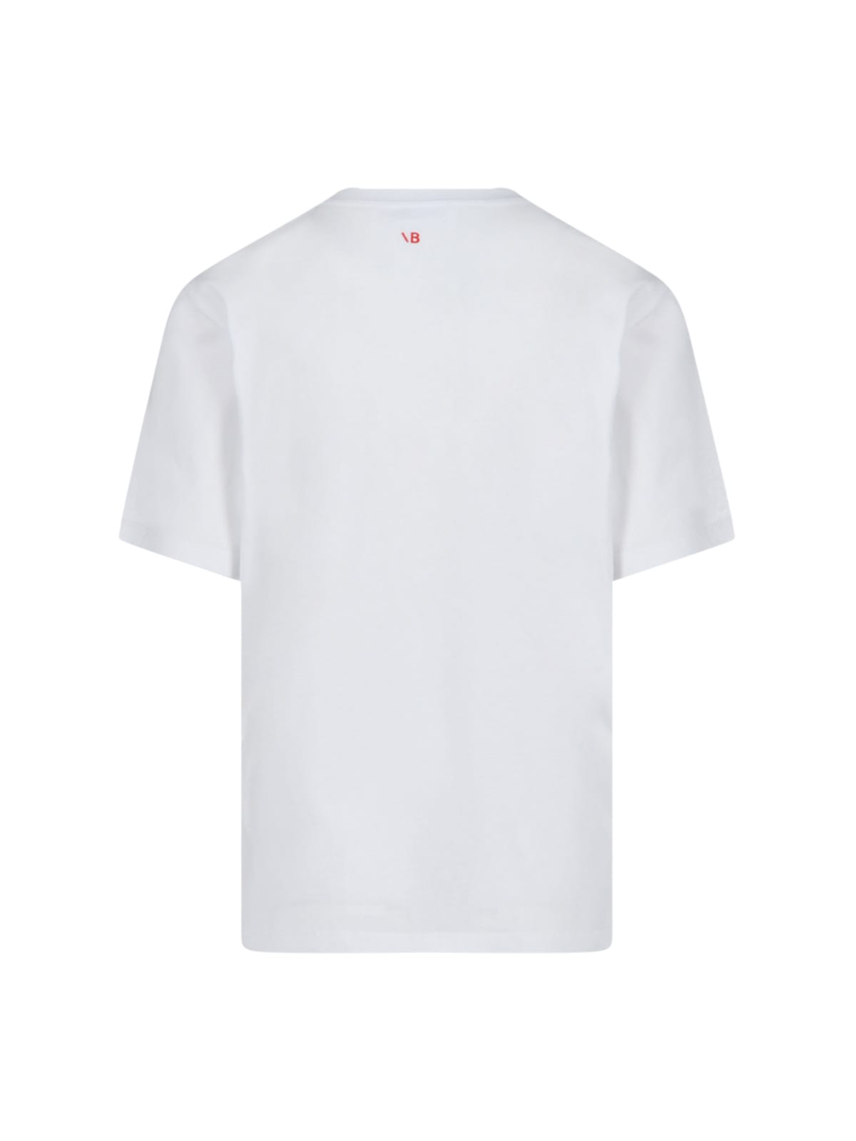Shop Victoria Beckham Slogan T-shirt In White