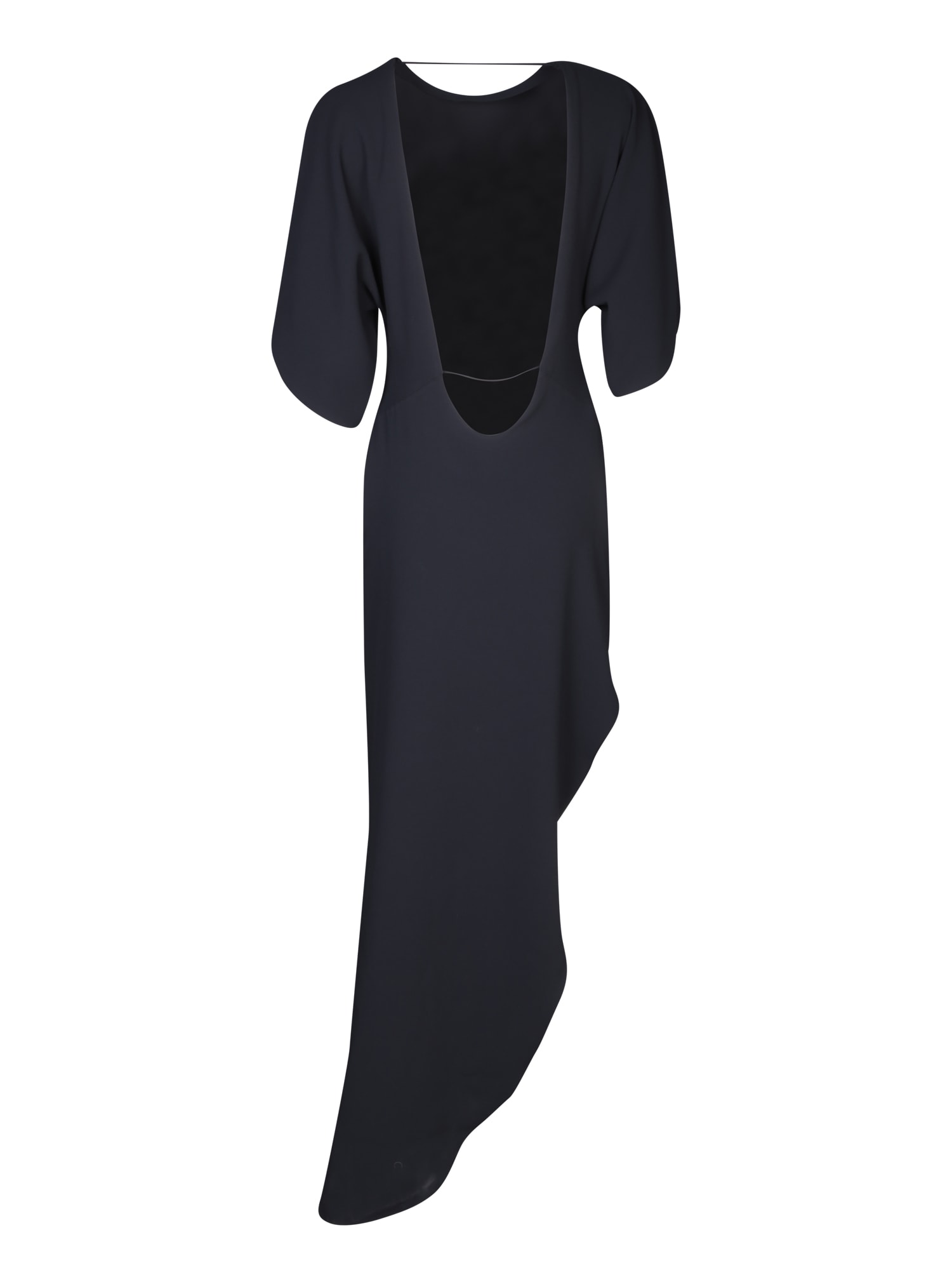Shop Rev Savita Black Asymmetric Long Dress